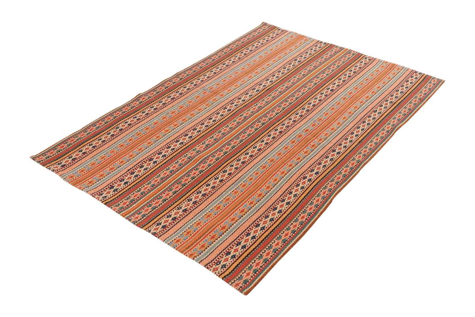 Kelim Djadjim — Handmade, 103x151 cm, Multicolor, 100% Virgin Wool | View 5