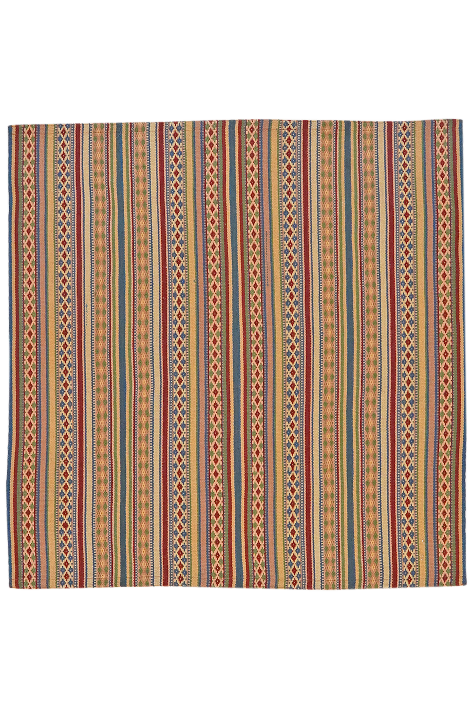 Kelim Djadjim — Handgefertigt, 101x98 cm, Bunt, 100% Virgin Wool | Main view