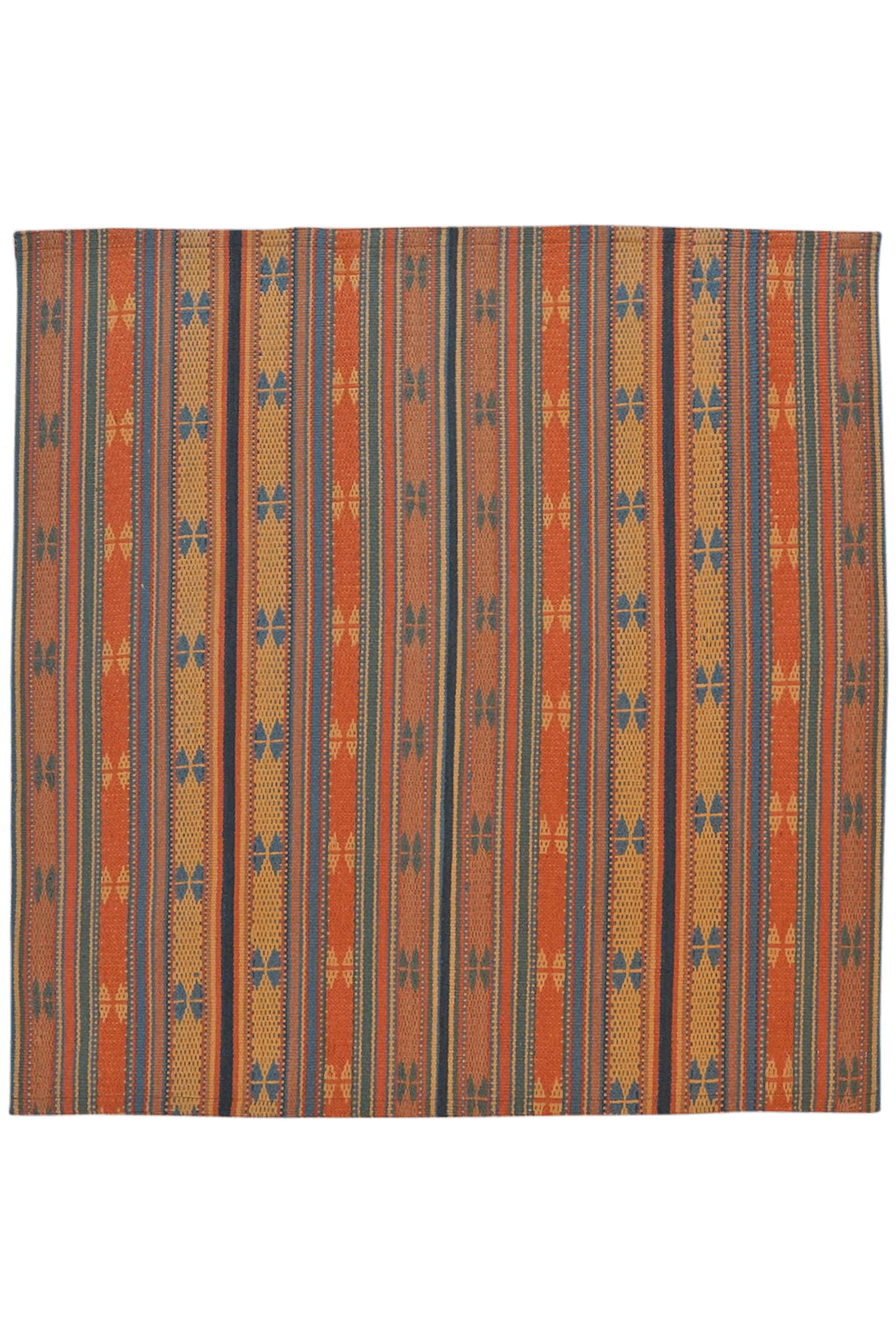 Kelim Djadjim — Handmade, 100x101 cm, Multicolor, 100% Virgin Wool | Main view