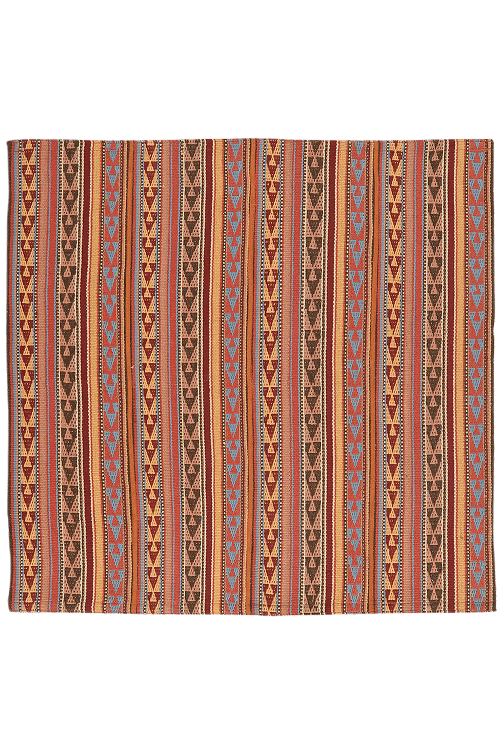 Kelim Djadjim — Handmade, 100x102 cm, Multicolor, 100% Virgin Wool | Main view