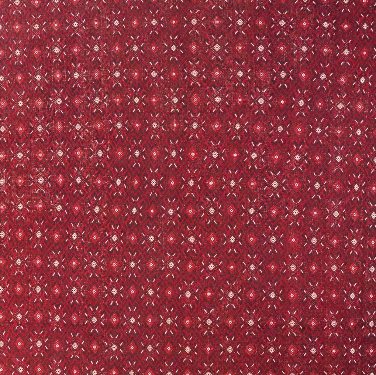 Kelim Turkman — Handmade, 246x366 cm, Red, 100% Virgin Wool | View 4