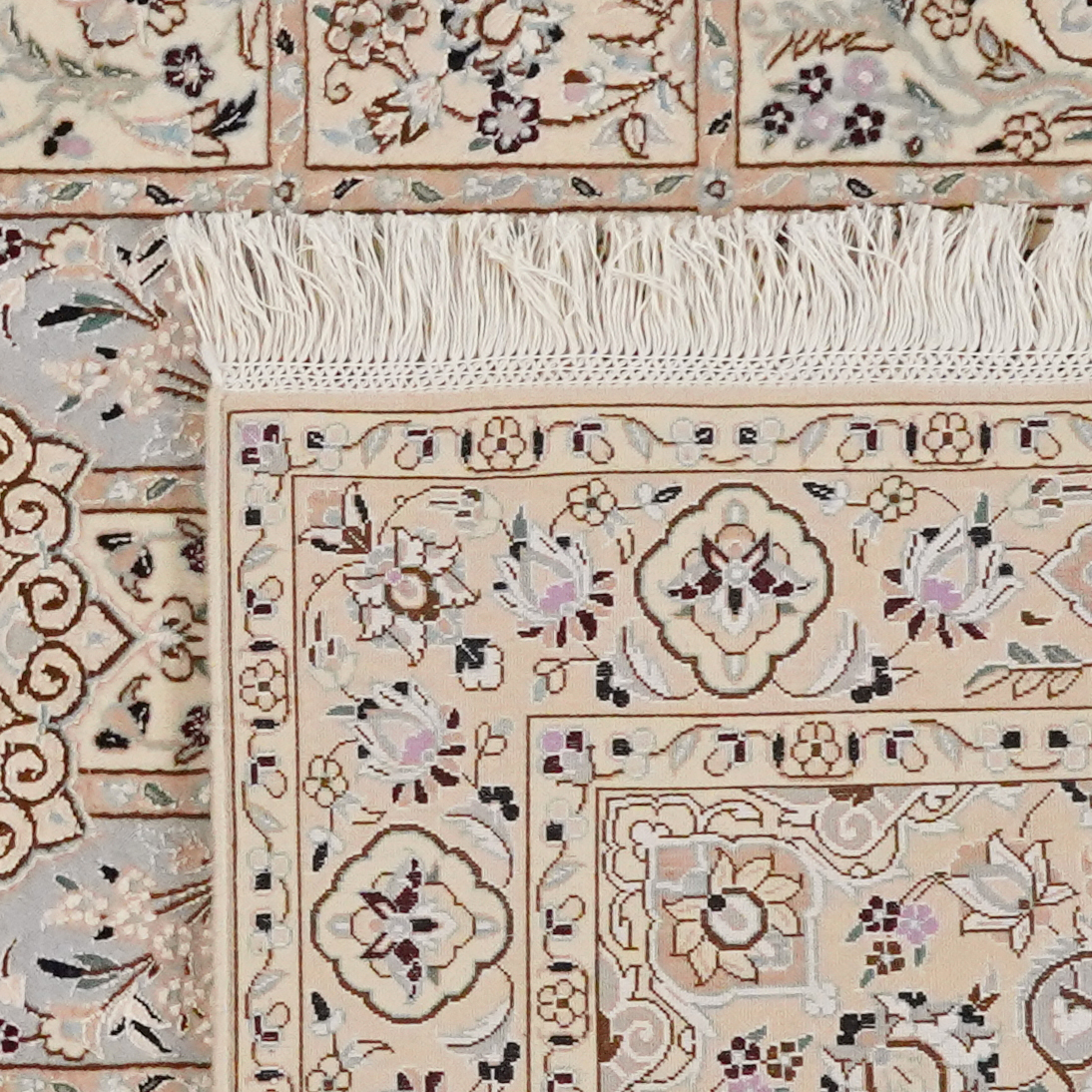 Nain 6La — Handgefertigt, 160x98 cm, Beige, 100% Virgin Wool | View 7