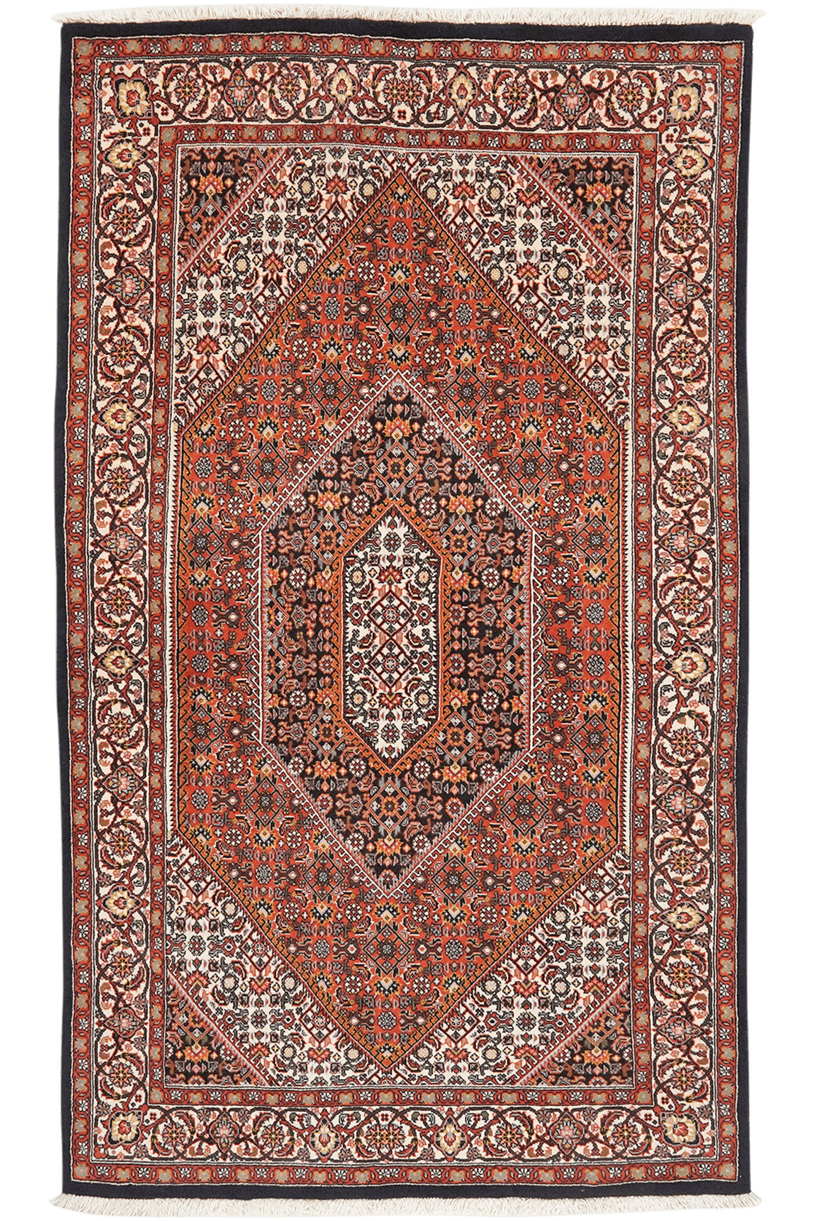 Bidjar Zandjan — Hand-knotted, 103x176 cm, Red, 100% Virgin Wool | Main view