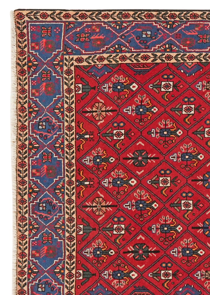 Abadeh — Hand-knotted, 105x152 cm, Red, 100% Virgin Wool | View 3