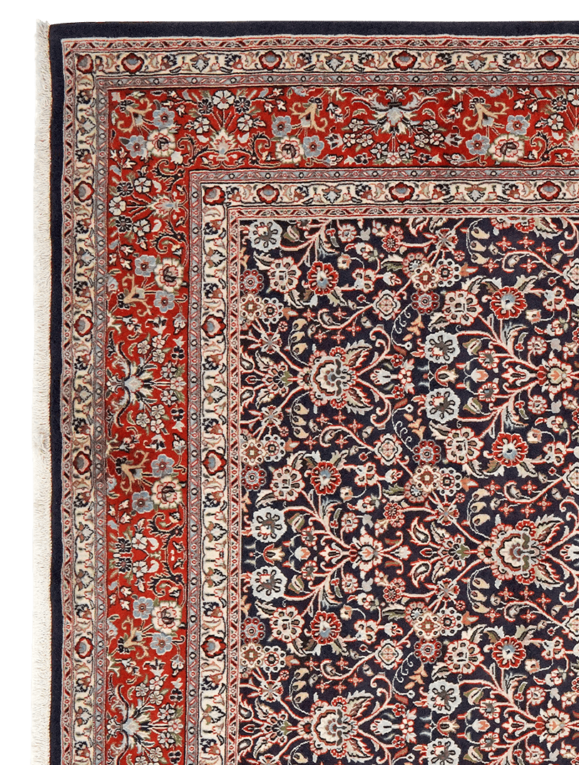 Moud — Hand-knotted, 206x289 cm, Blue, 100% Virgin Wool | View 3