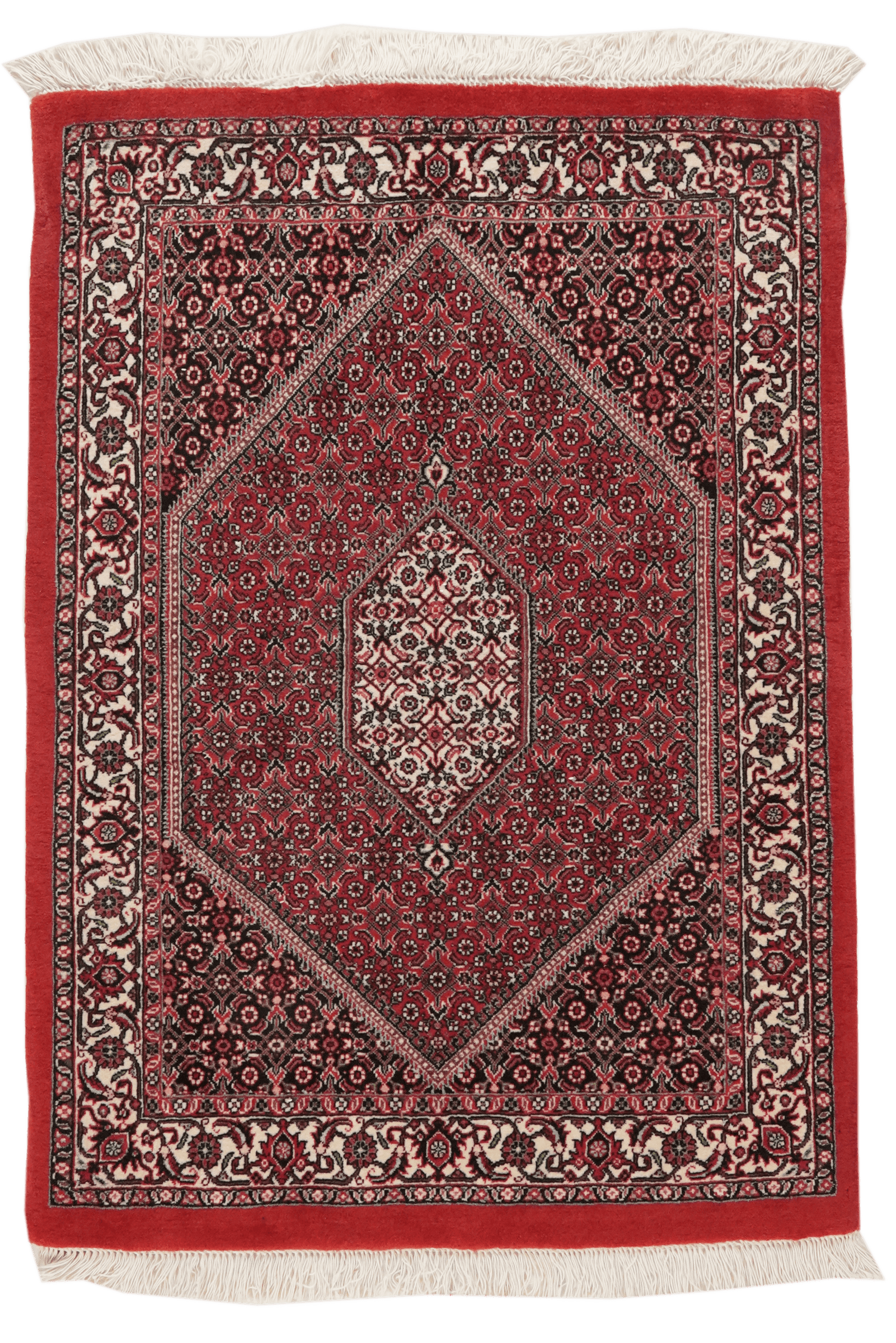 Bidjar Bookan — Hand-knotted, 78x112 cm, Red, 100% Virgin Wool | Main view