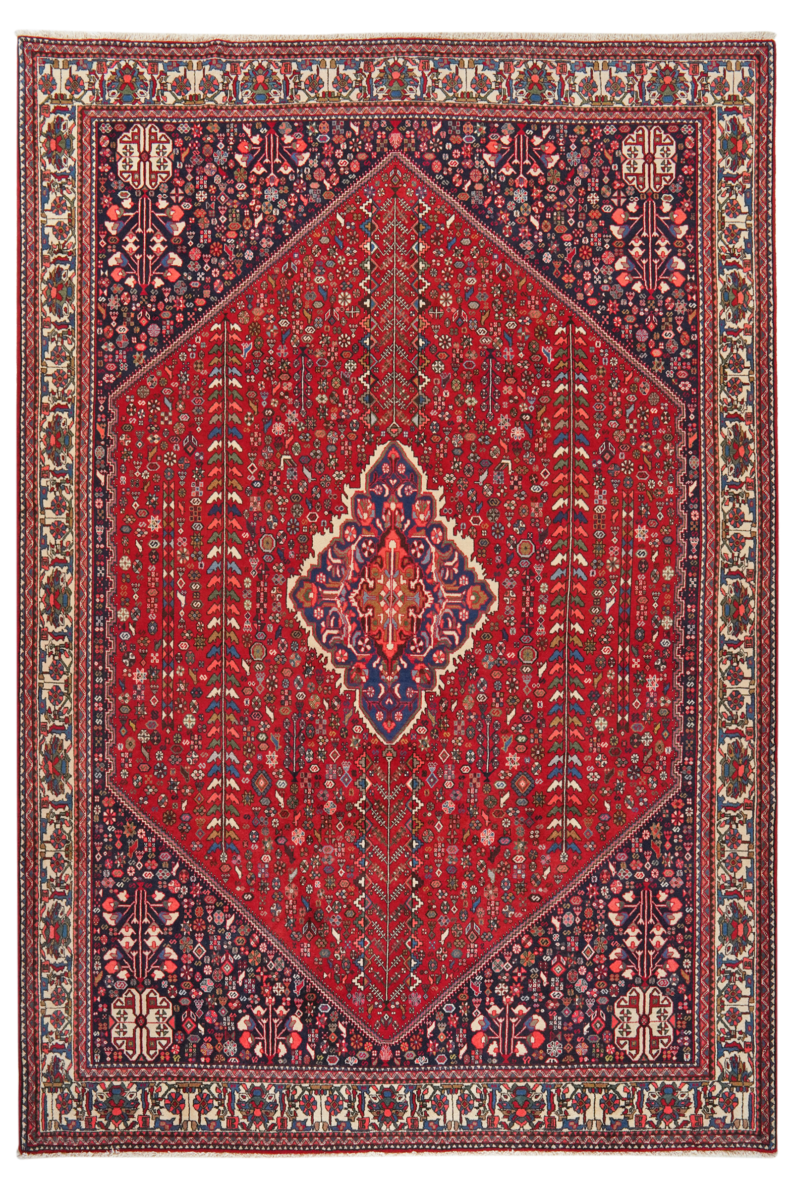 Abadeh — Handgefertigt, 302x209 cm, Beige, 100% Virgin Wool | Main view