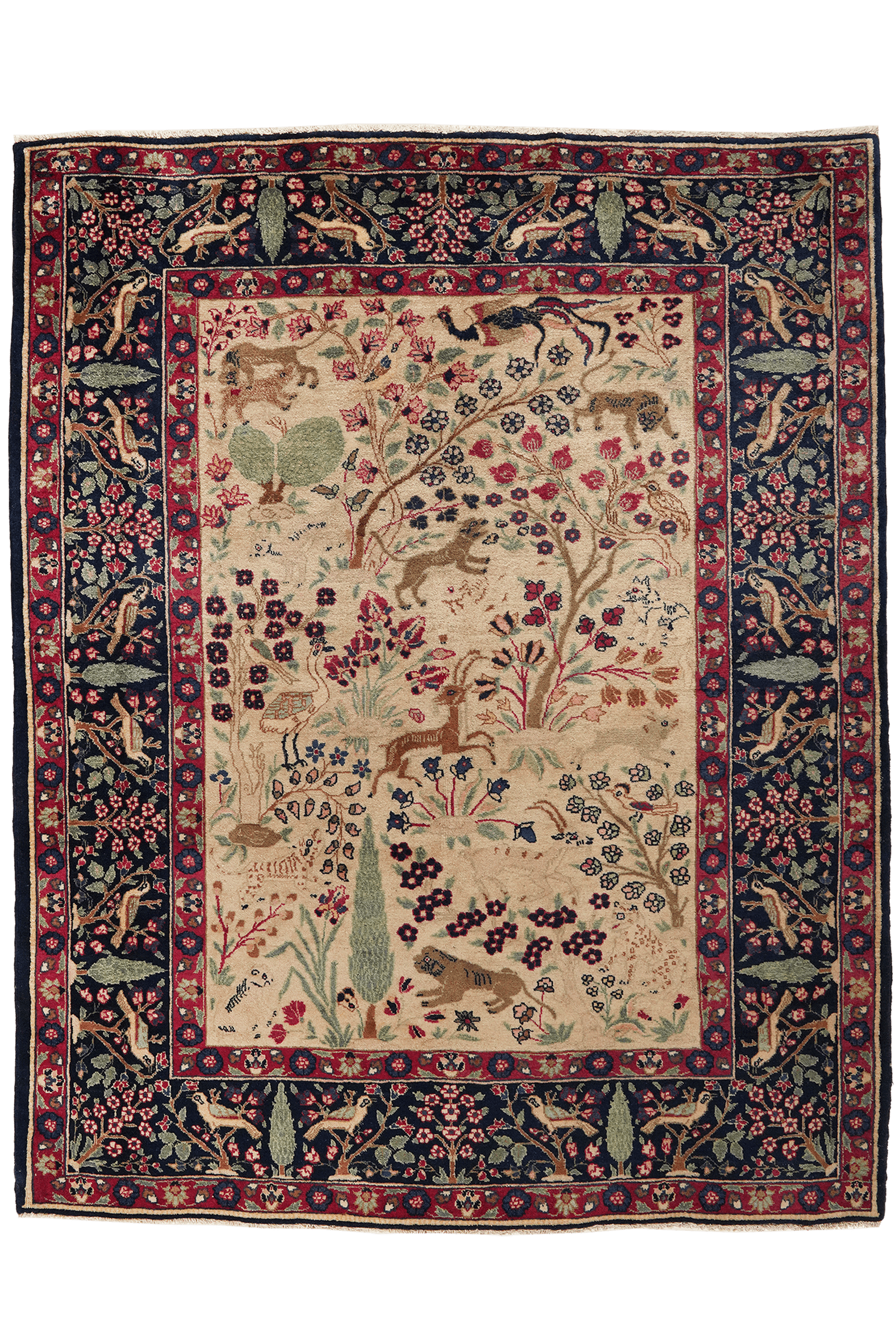Khoy — Hand-knotted, 152x190 cm, Beige, 100% Virgin Wool | Main view