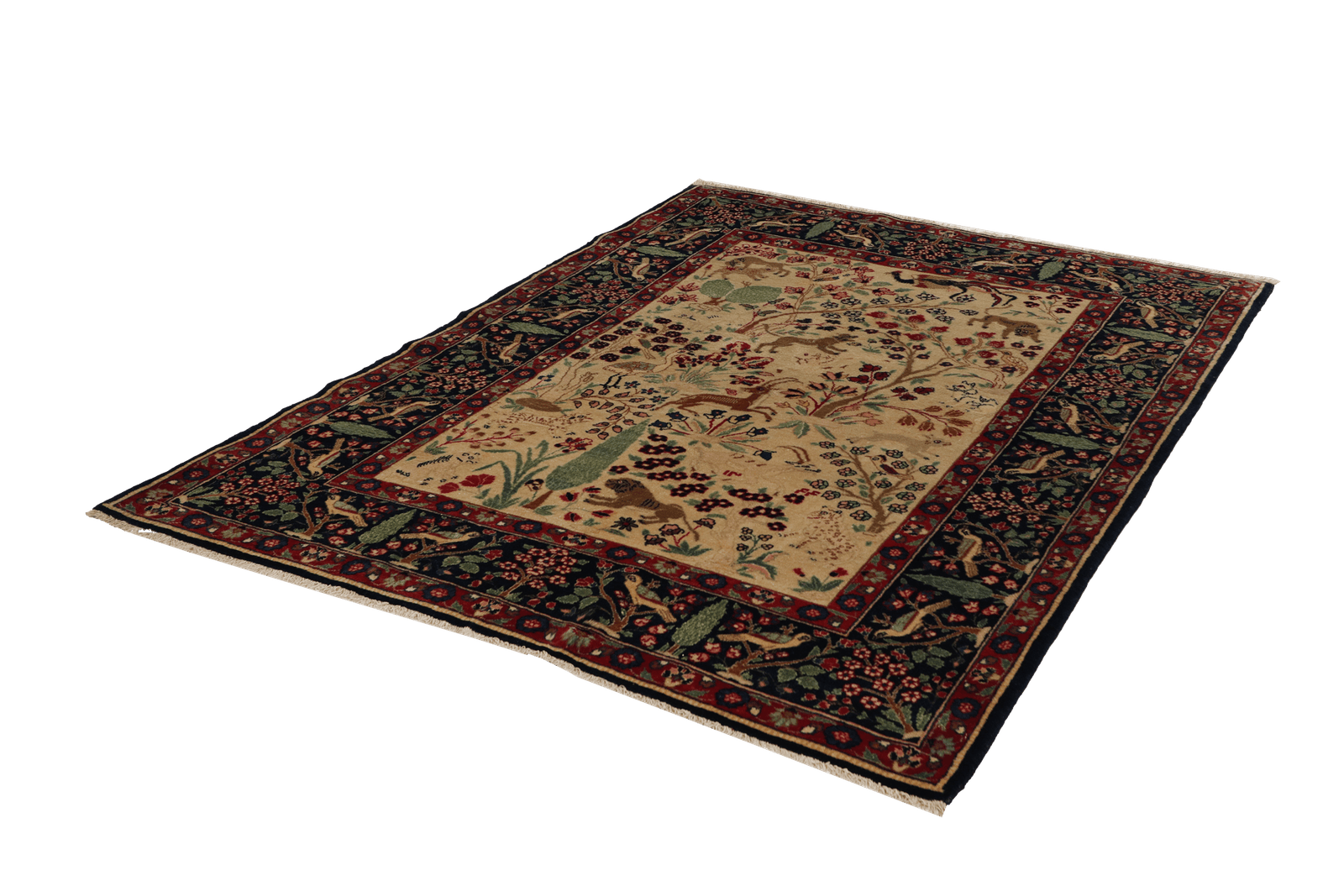 Khoy — Hand-knotted, 152x188 cm, Beige, 100% Virgin Wool | View 6
