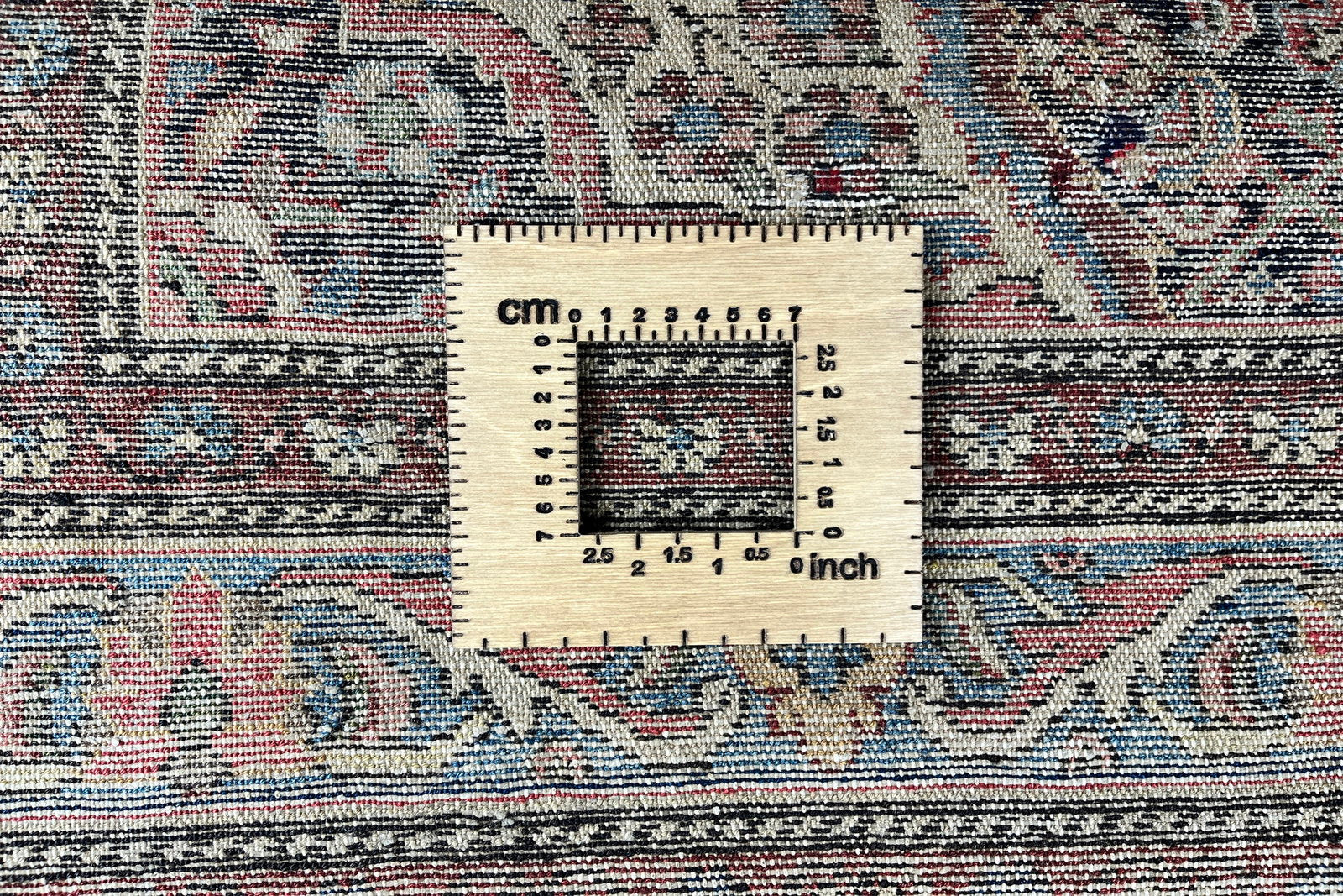 Koutabad — Handgefertigt, 203x130 cm, Blau, 100% Virgin Wool | View 8