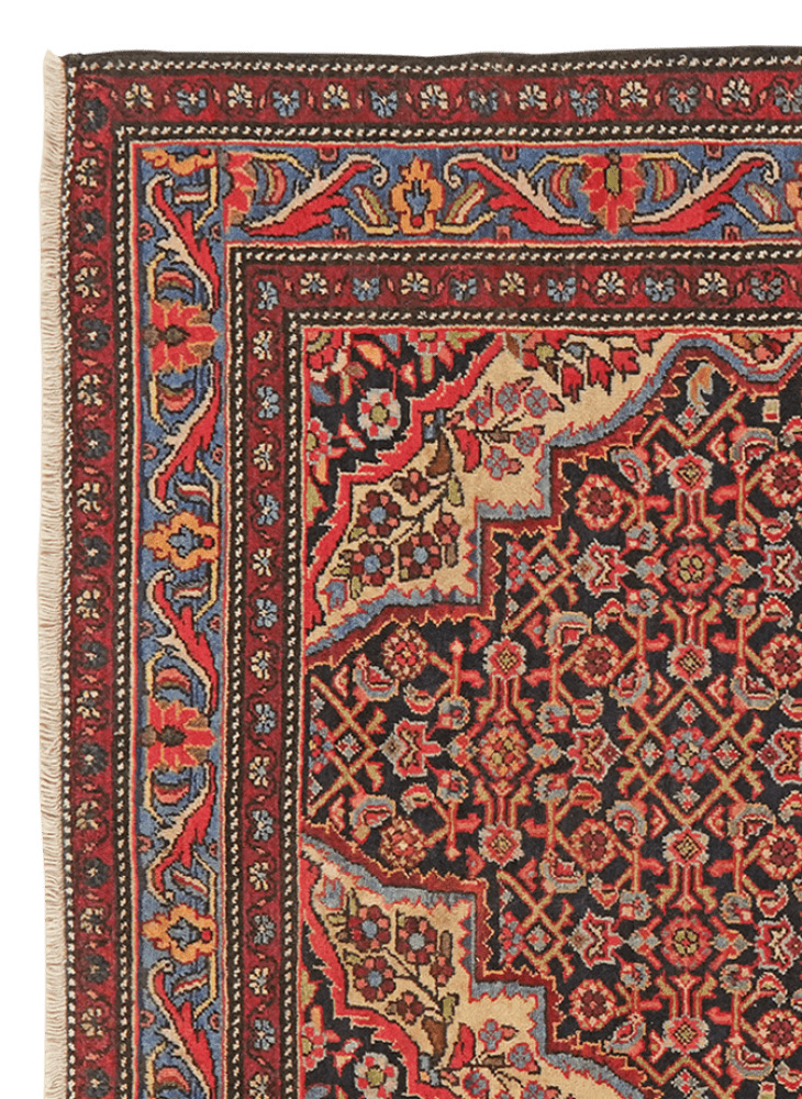 Koutabad — Hand-knotted, 130x203 cm, Blue, 100% Virgin Wool | View 3
