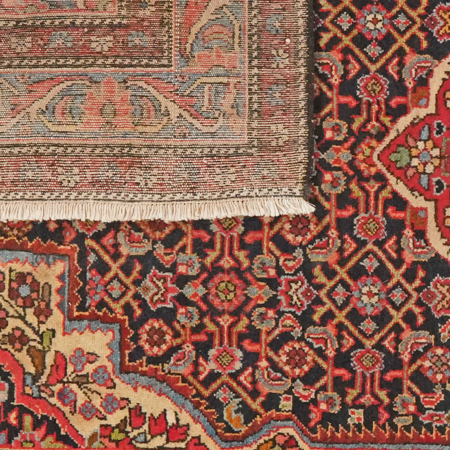 Koutabad — Handgefertigt, 203x130 cm, Blau, 100% Virgin Wool | View 7