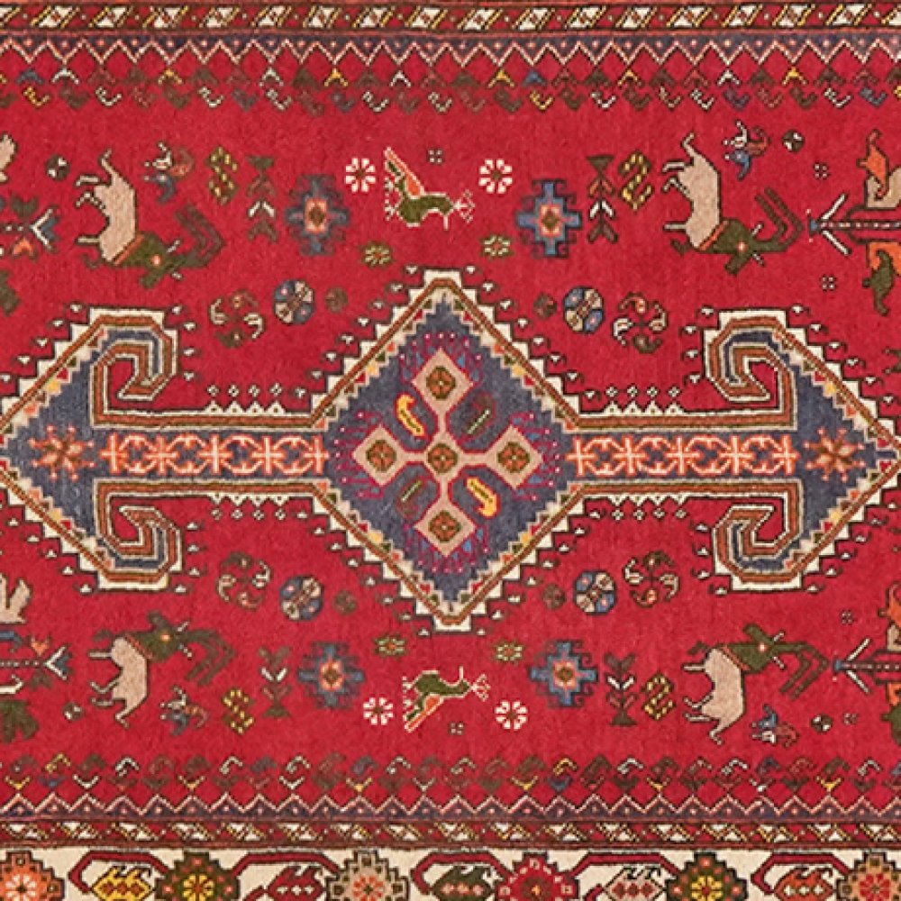 Nasrabad — Hand-knotted, 76x305 cm, Red, 100% Virgin Wool | View 4