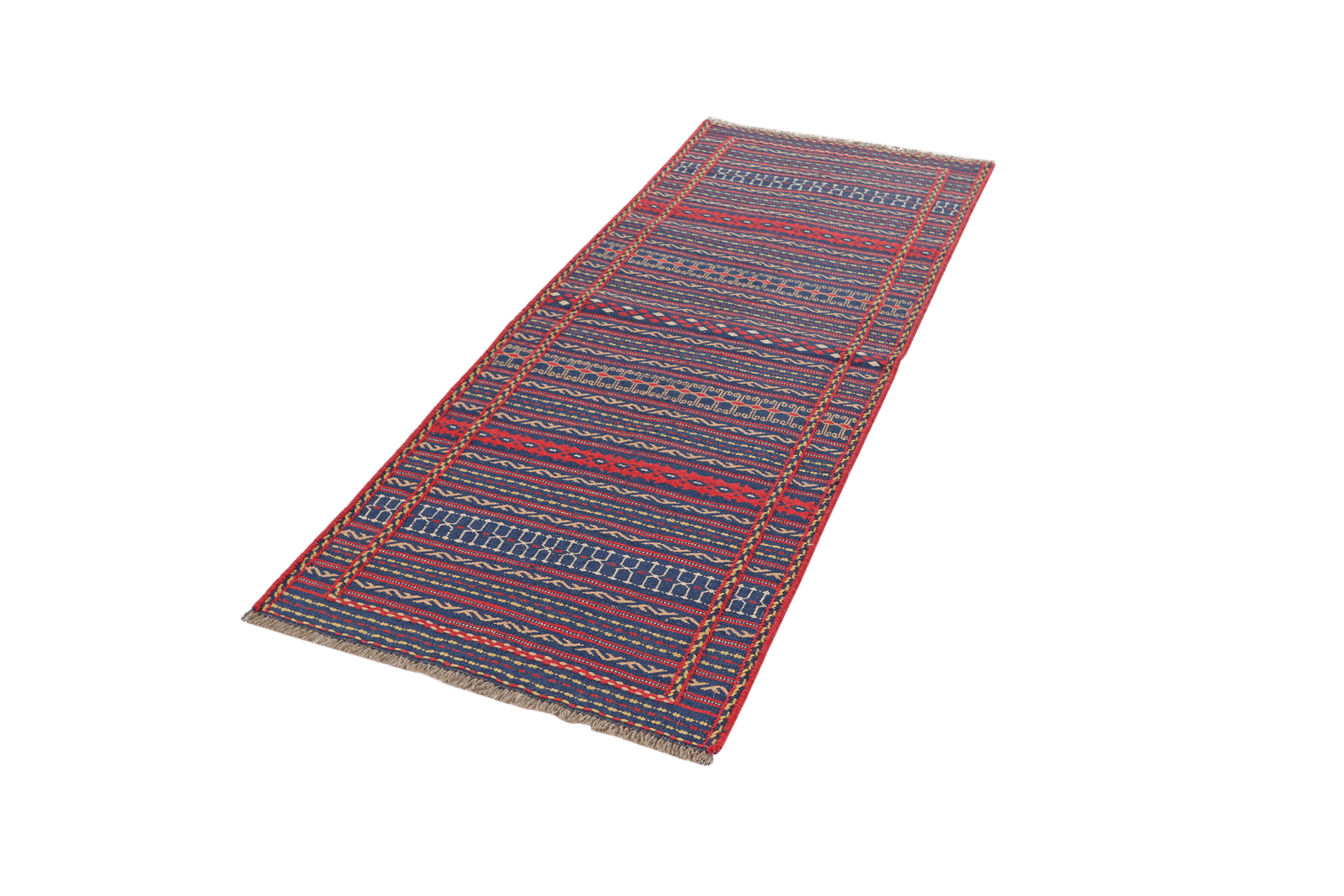 Kelim Kordi — Handmade, 79x200 cm, Violett, 100% Virgin Wool | View 5