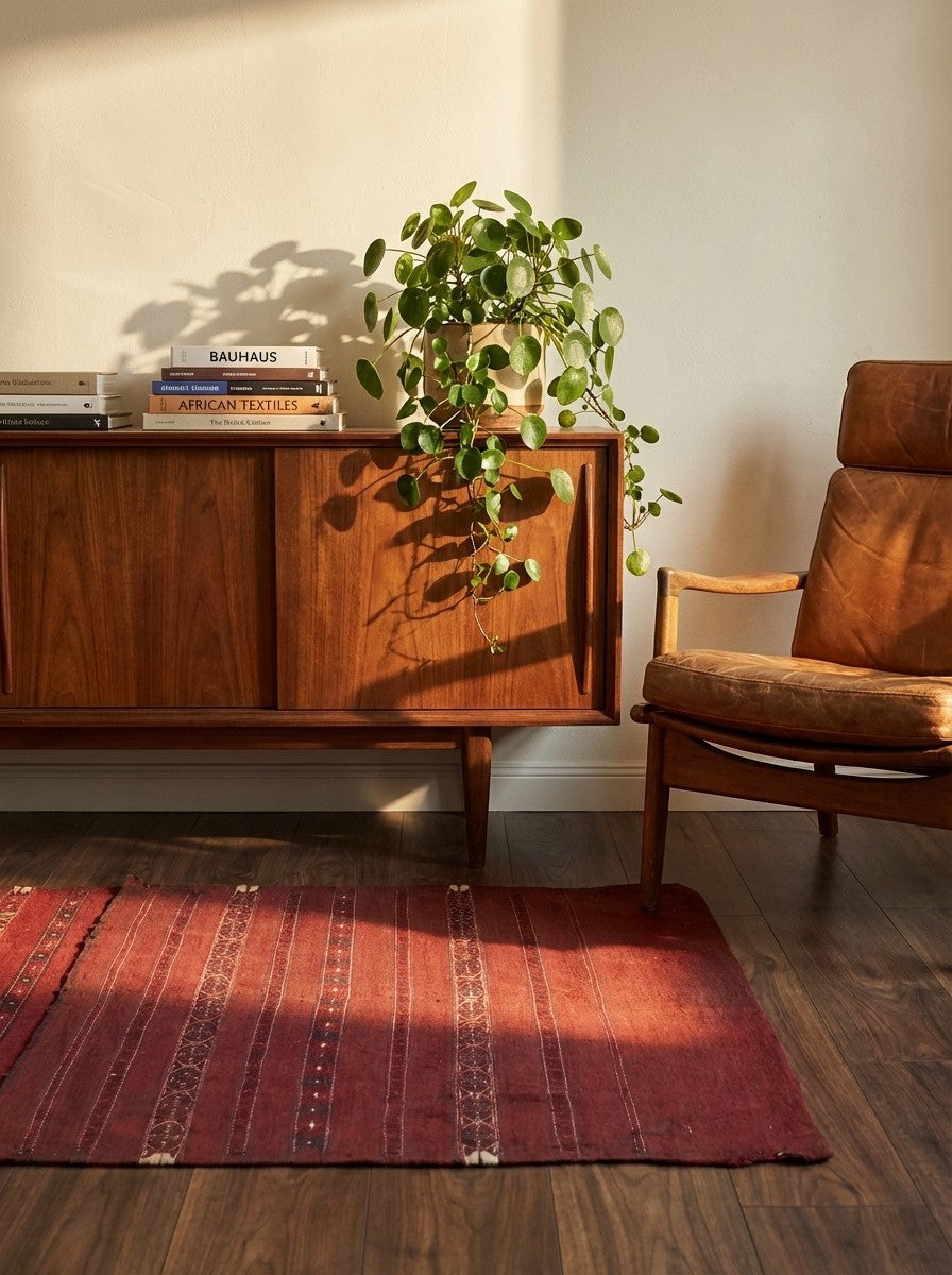 Gartchin — Hand-knotted, 81x115 cm, Brown, 100% Virgin Wool | Back view