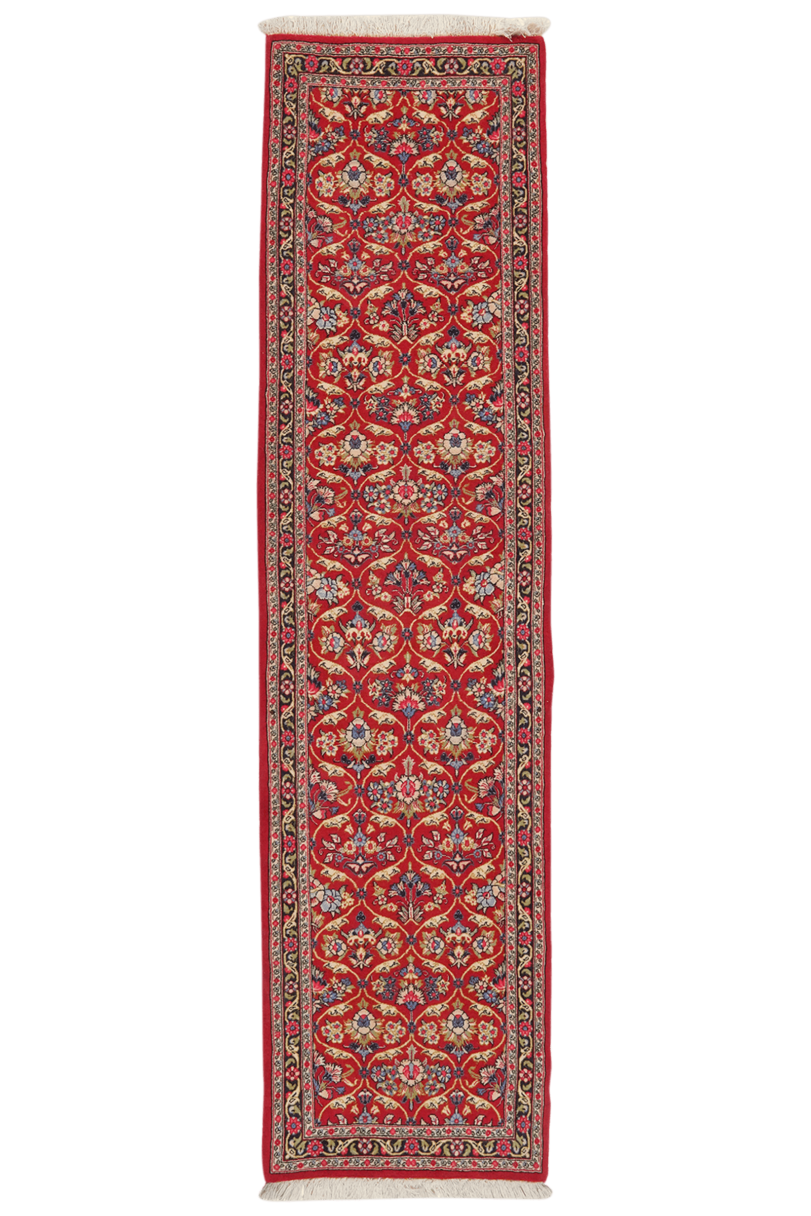 Ghoum — Hand-knotted, 50x200 cm, Red, 100% Virgin Wool | Main view