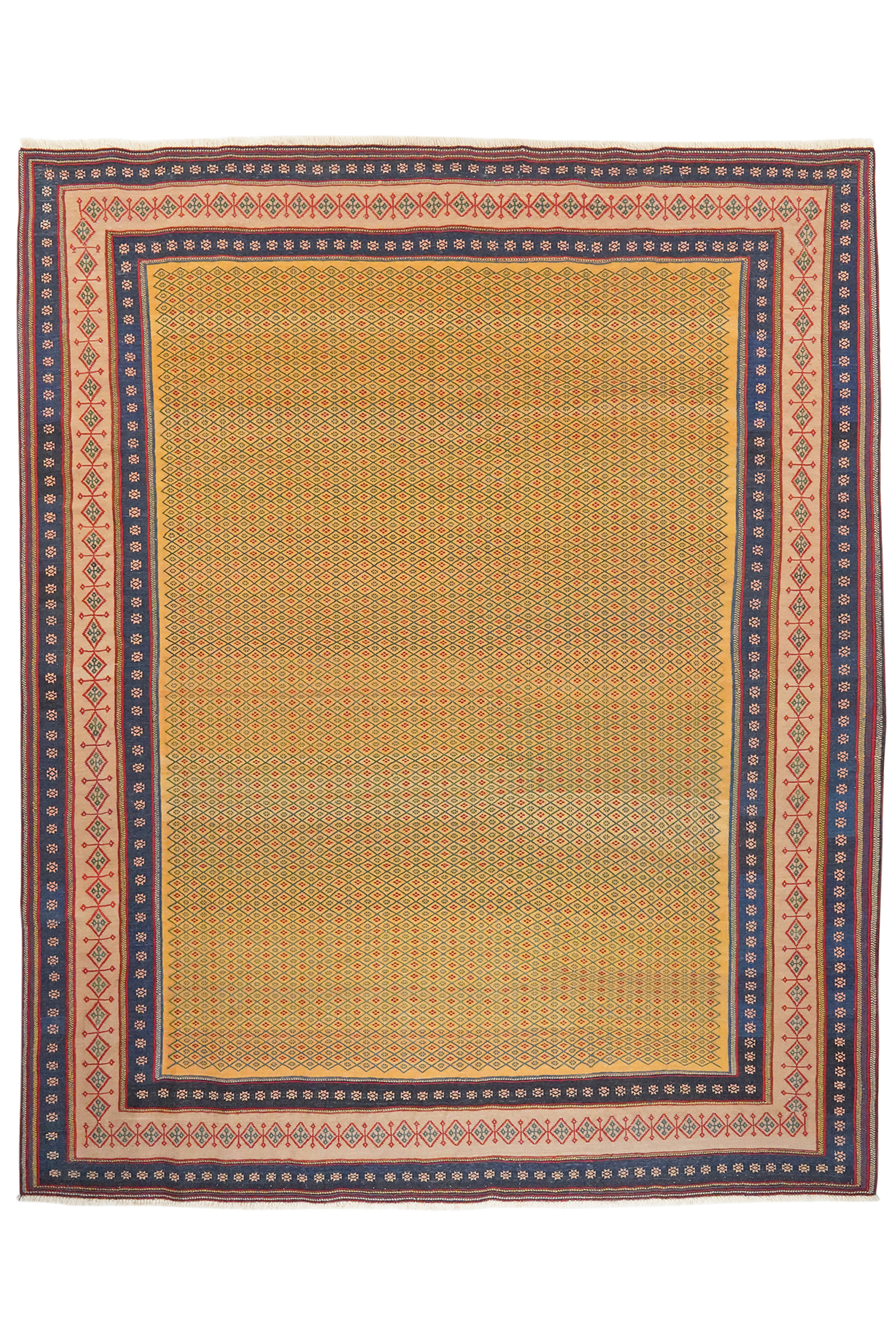 Sumak Afshar — Handgefertigt, 265x219 cm, Braun, 100% Virgin Wool | Main view