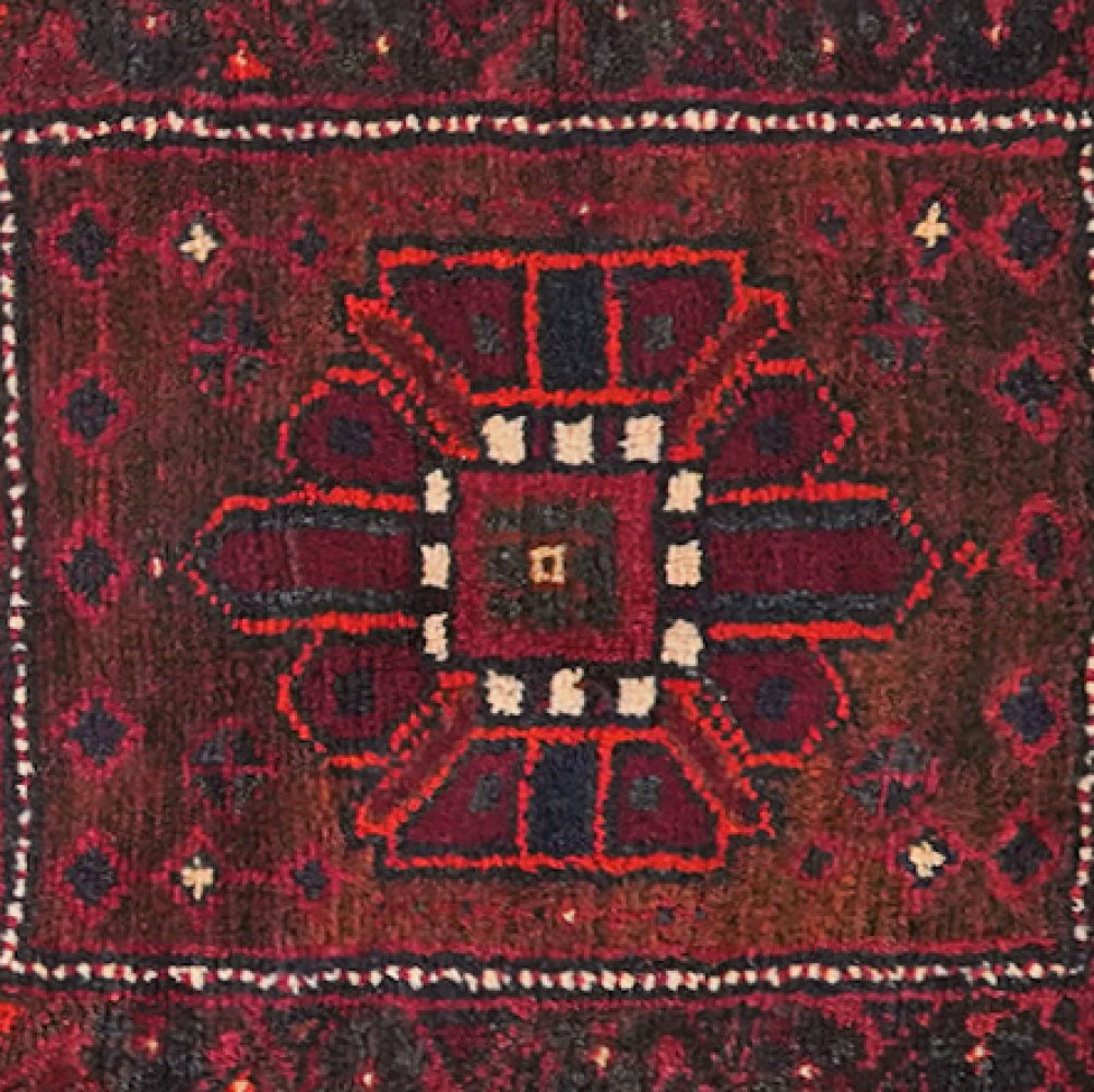 Khorjin — Handmade, 50x125 cm, Brown, 100% Virgin Wool | View 4