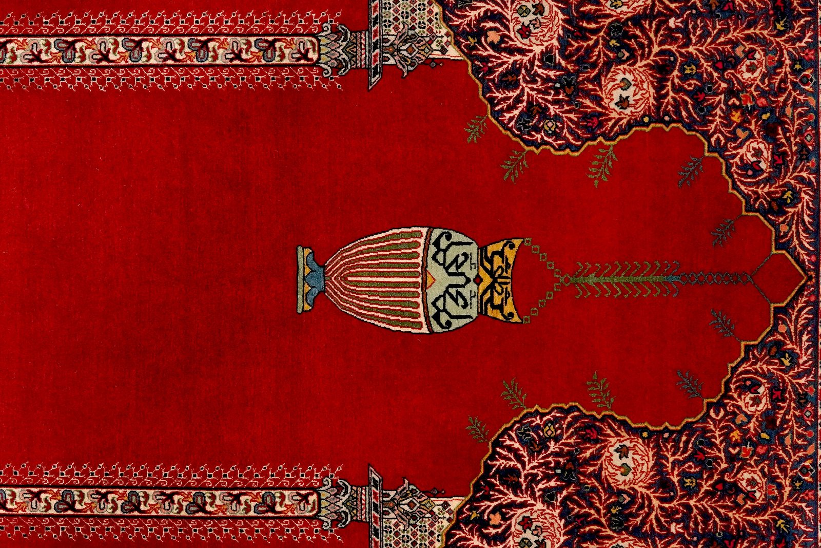 Teheran — Hand-knotted, 142x214 cm, Red, 100% Virgin Wool | View 4