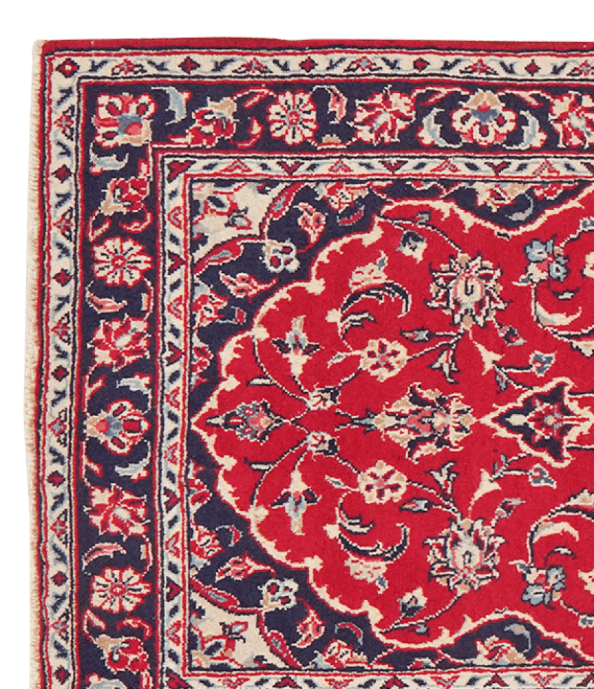 Ardakan — Hand-knotted, 81x216 cm, Red, 100% Virgin Wool | View 3