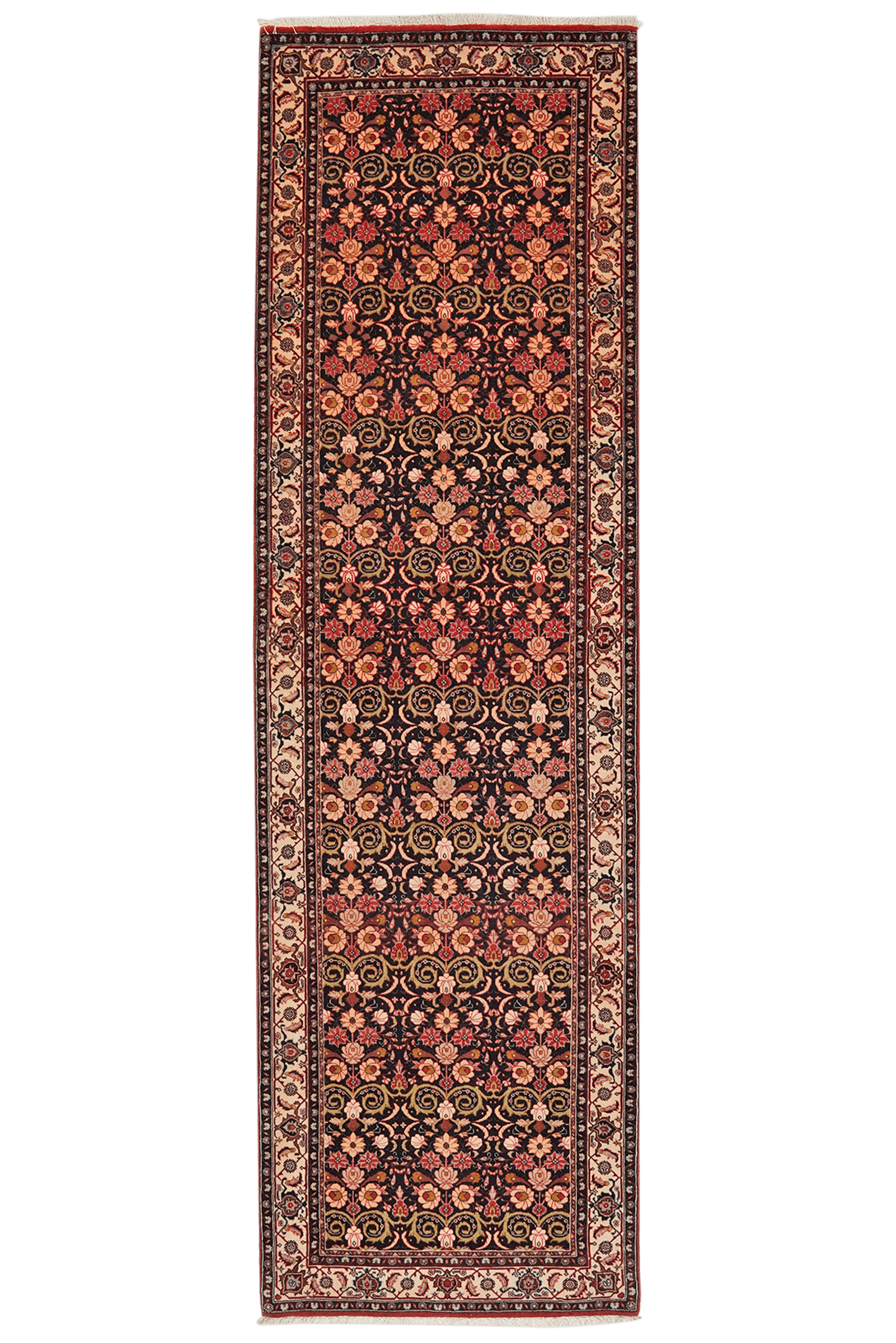 Bidjar Tekkab — Hand-knotted, 96x324 cm, Blue, 100% Virgin Wool | Main view