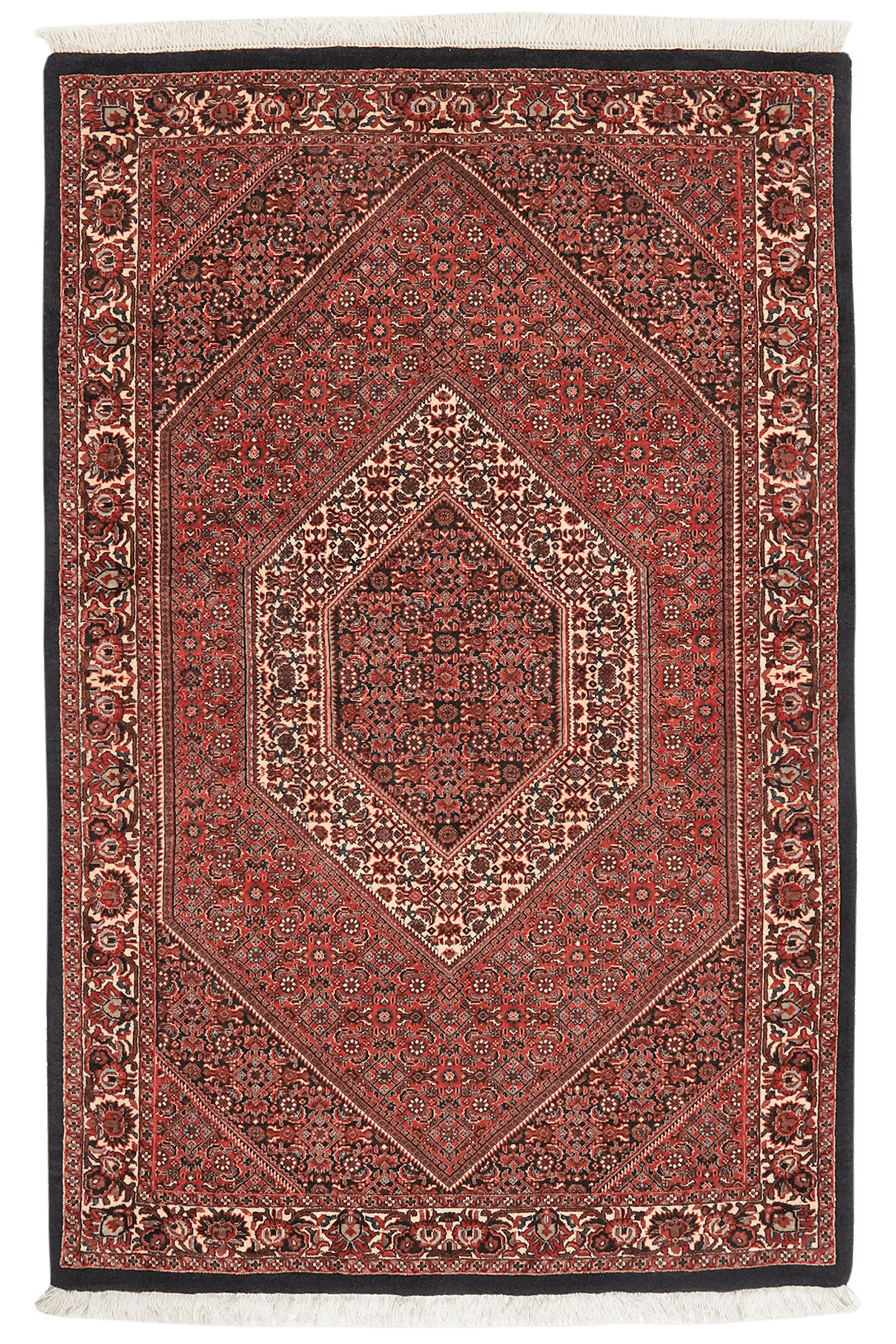 Bidjar Bookan — Hand-knotted, 115x178 cm, Red, 100% Virgin Wool | Main view