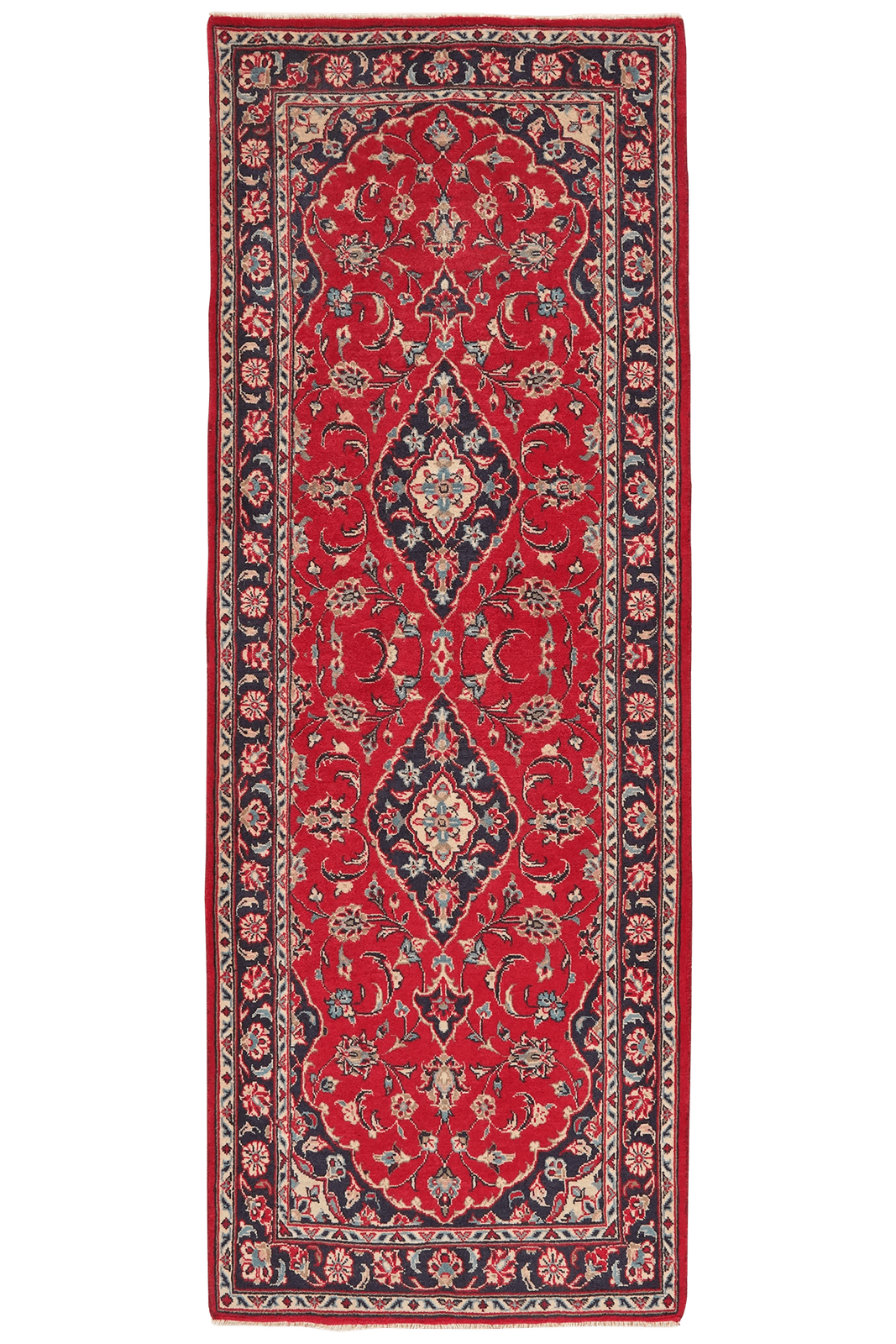 Ardakan — Hand-knotted, 82x223 cm, Red, 100% Virgin Wool | Main view