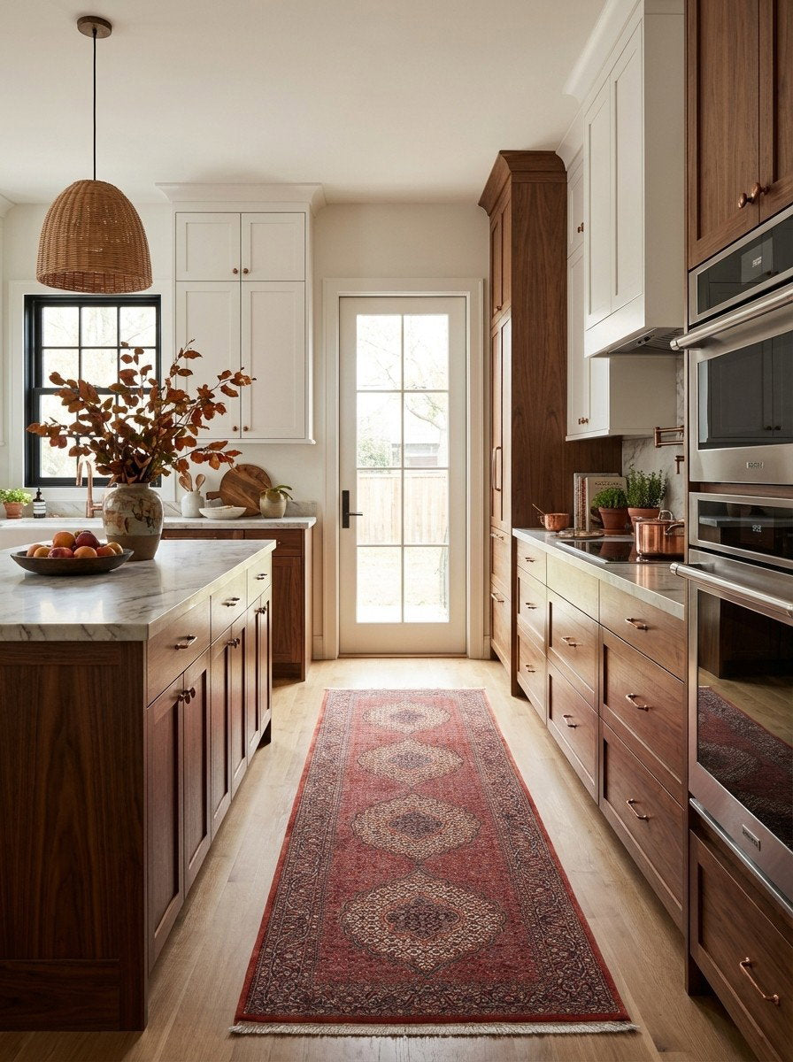 Bidjar Bookan — Handgefertigt, 308x89 cm, Grau, 100% Virgin Wool | Back view