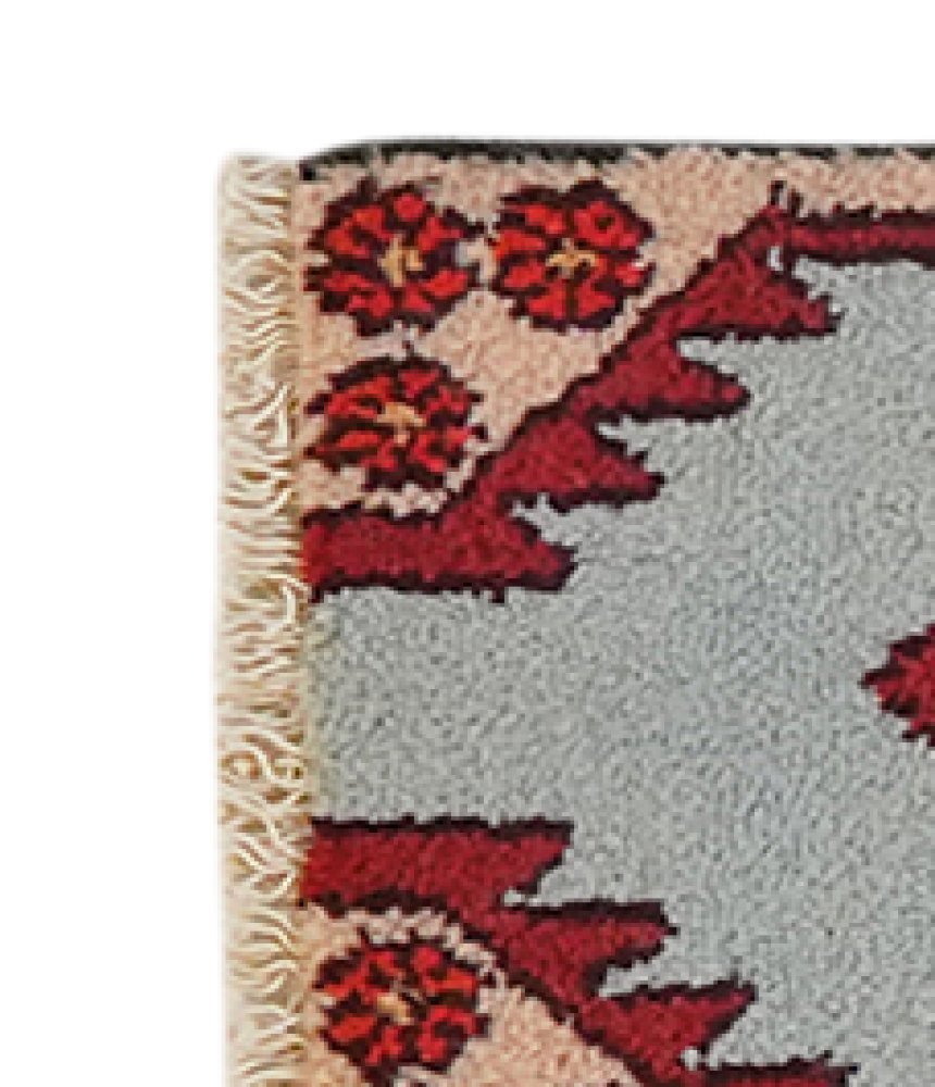 Dardjazin — Hand-knotted, 28x44 cm, Blue, 100% Virgin Wool | View 3