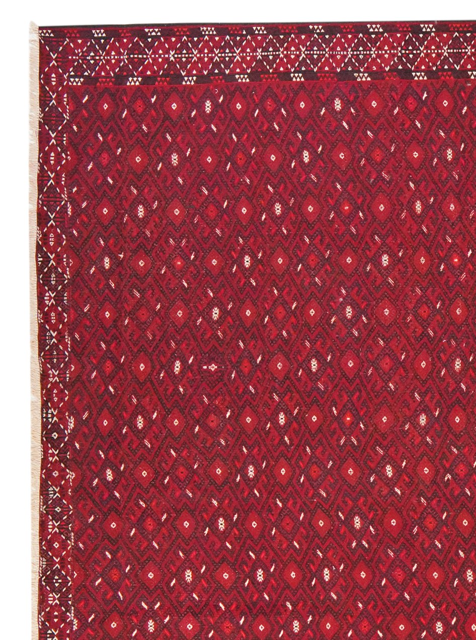 Kelim Turkman — Handmade, 221x367 cm, Multicolor, 100% Virgin Wool | View 3