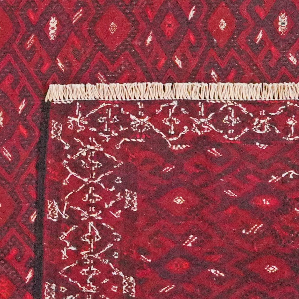 Kelim Turkman — Handmade, 221x367 cm, Multicolor, 100% Virgin Wool | View 6