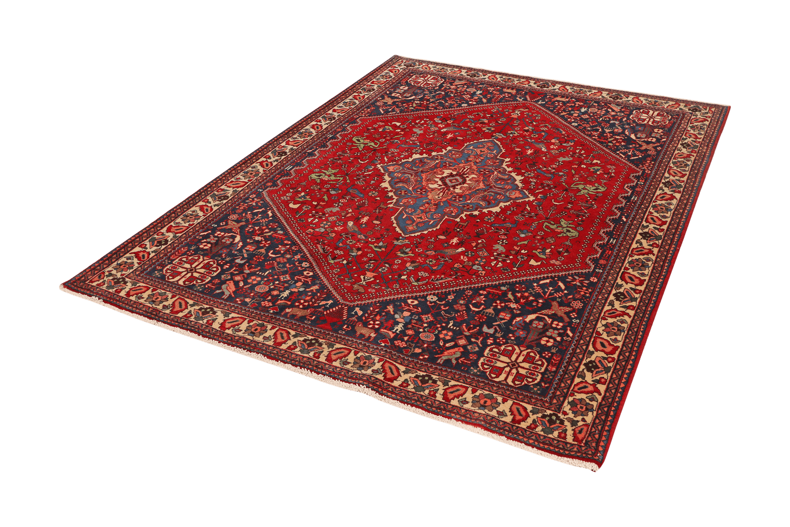 Abadeh — Hand-knotted, 157x210 cm, Red, 100% Virgin Wool | View 5