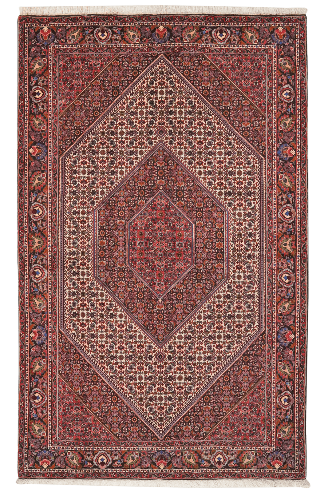 Bidjar Bookan — Hand-knotted, 146x235 cm, Beige, 100% Virgin Wool | Main view