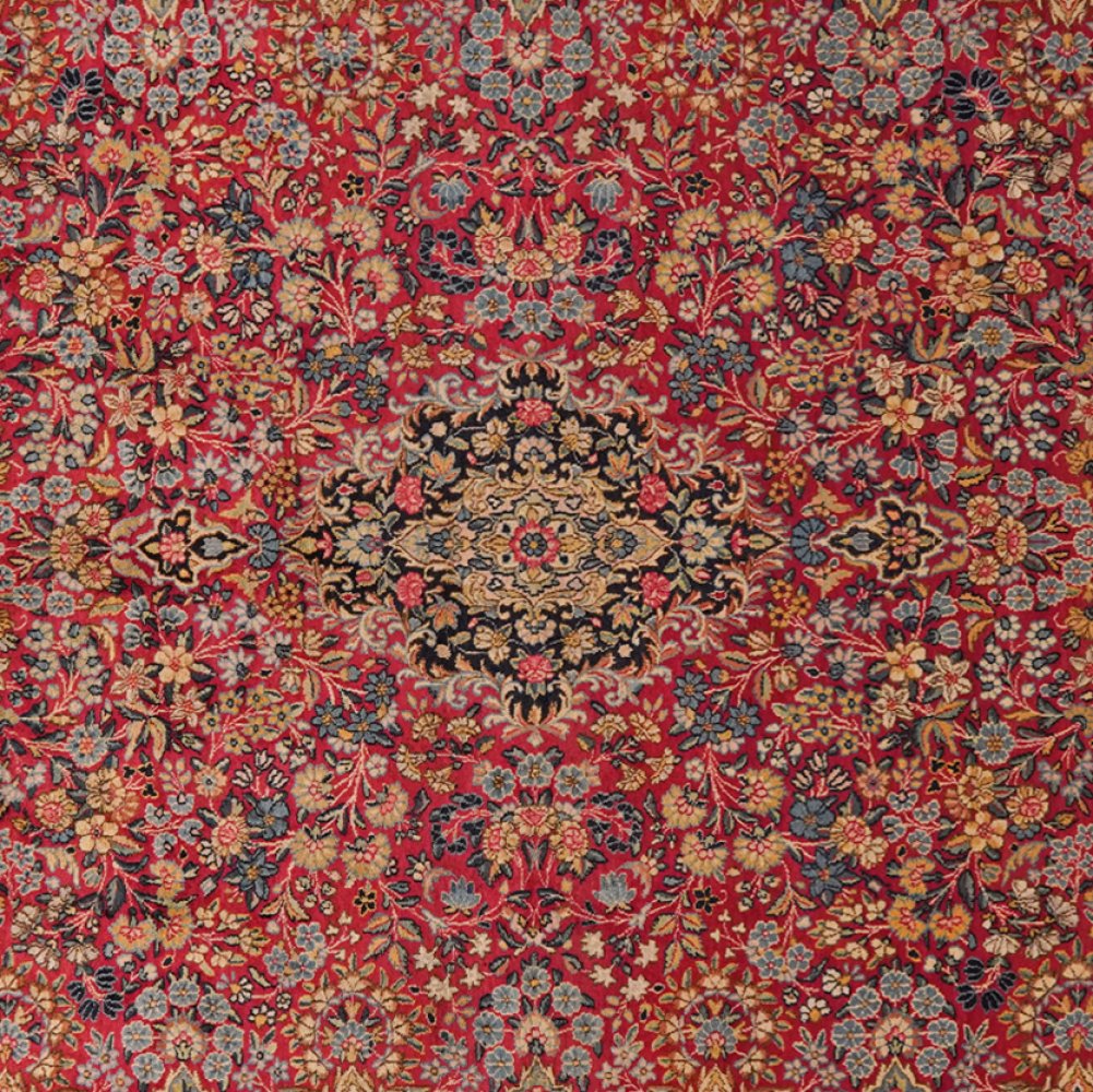 Ravar — Hand-knotted, 270x391 cm, Red, 100% Virgin Wool | View 4