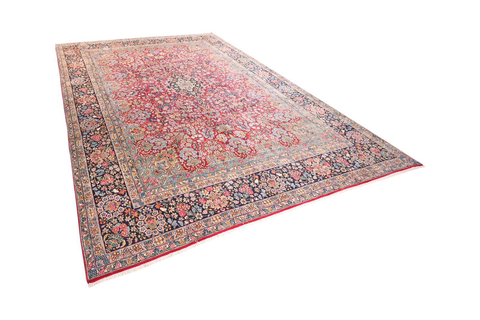 Ravar — Hand-knotted, 270x391 cm, Red, 100% Virgin Wool | View 5