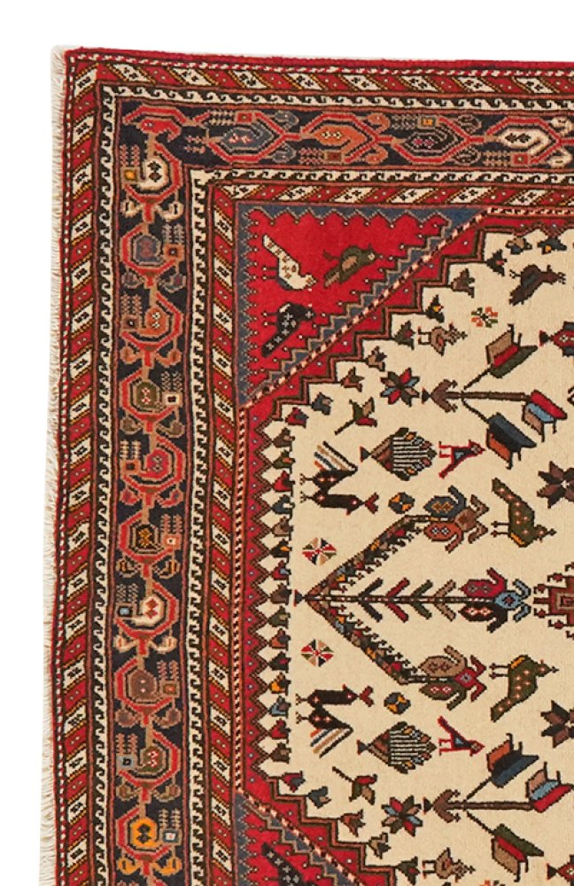 Nasrabad — Hand-knotted, 97x150 cm, Beige, 100% Virgin Wool | View 3