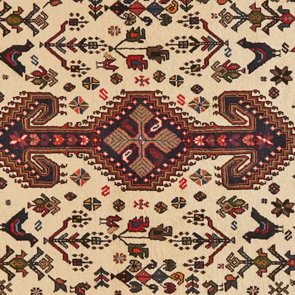 Nasrabad — Hand-knotted, 97x150 cm, Beige, 100% Virgin Wool | View 4