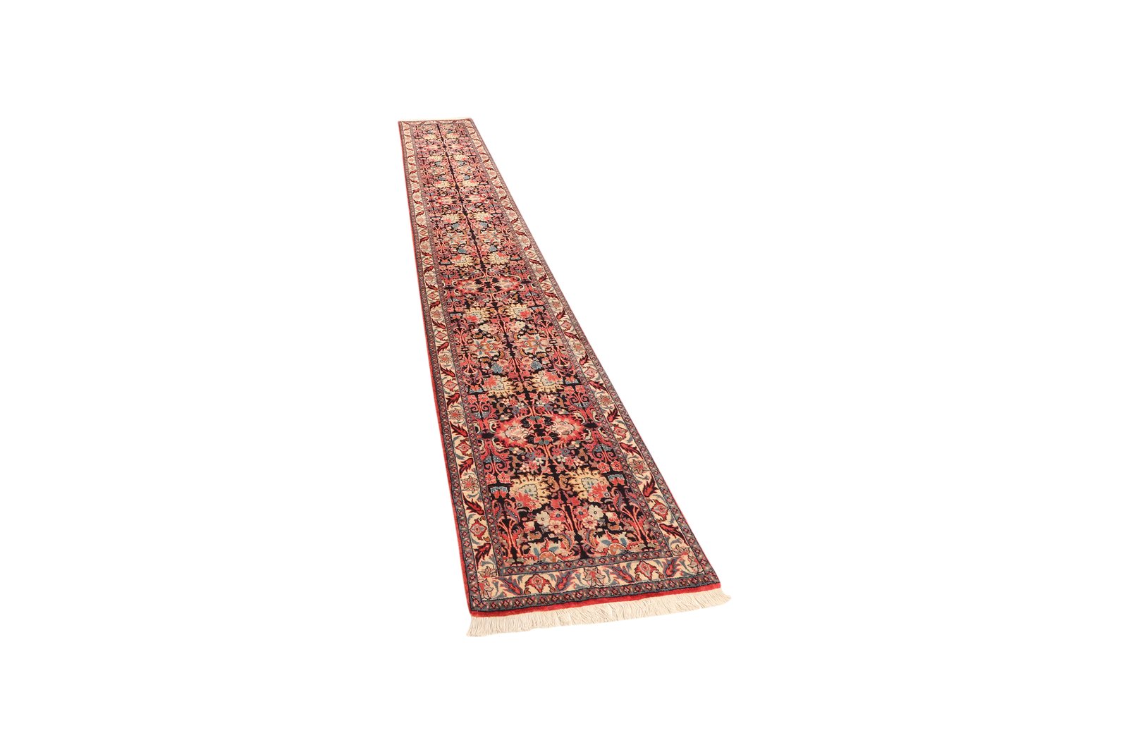 Bidjar — Hand-knotted, 65x392 cm, Blue, 100% Virgin Wool | View 5