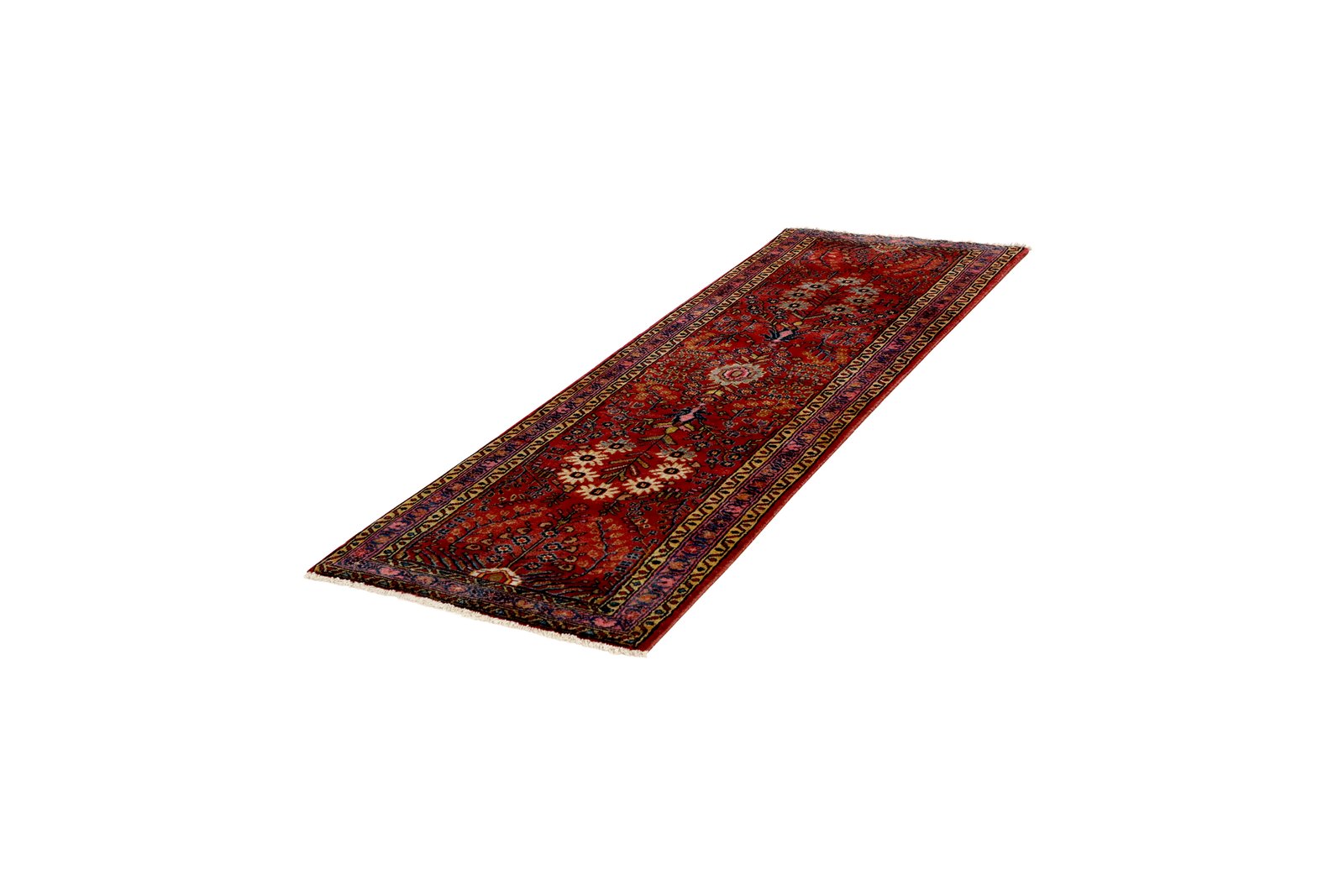 Mehreban — Hand-knotted, 78x219 cm, Red, 100% Virgin Wool | View 5