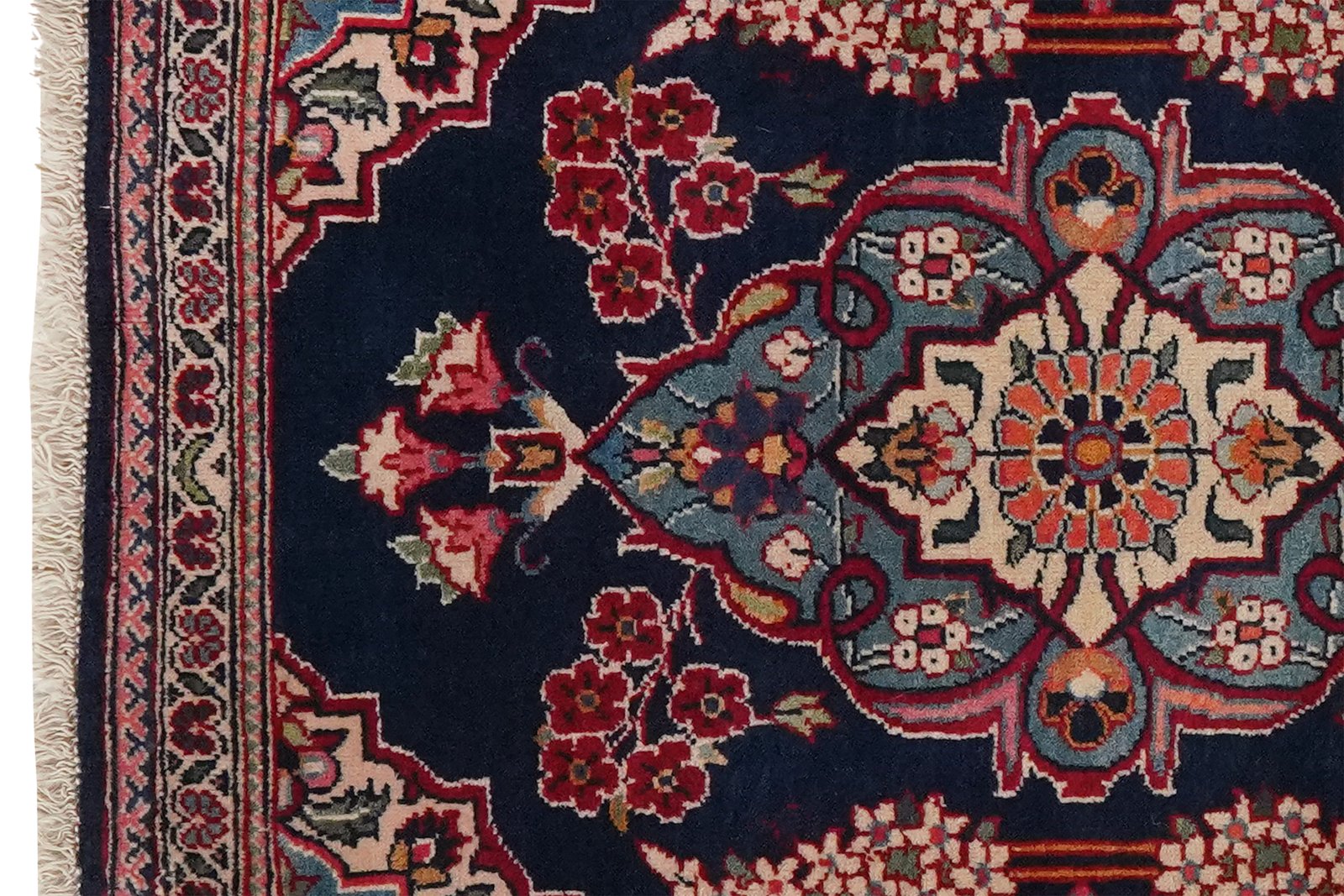 Kashan — Hand-knotted, 62x80 cm, Blue, 100% Virgin Wool | View 3