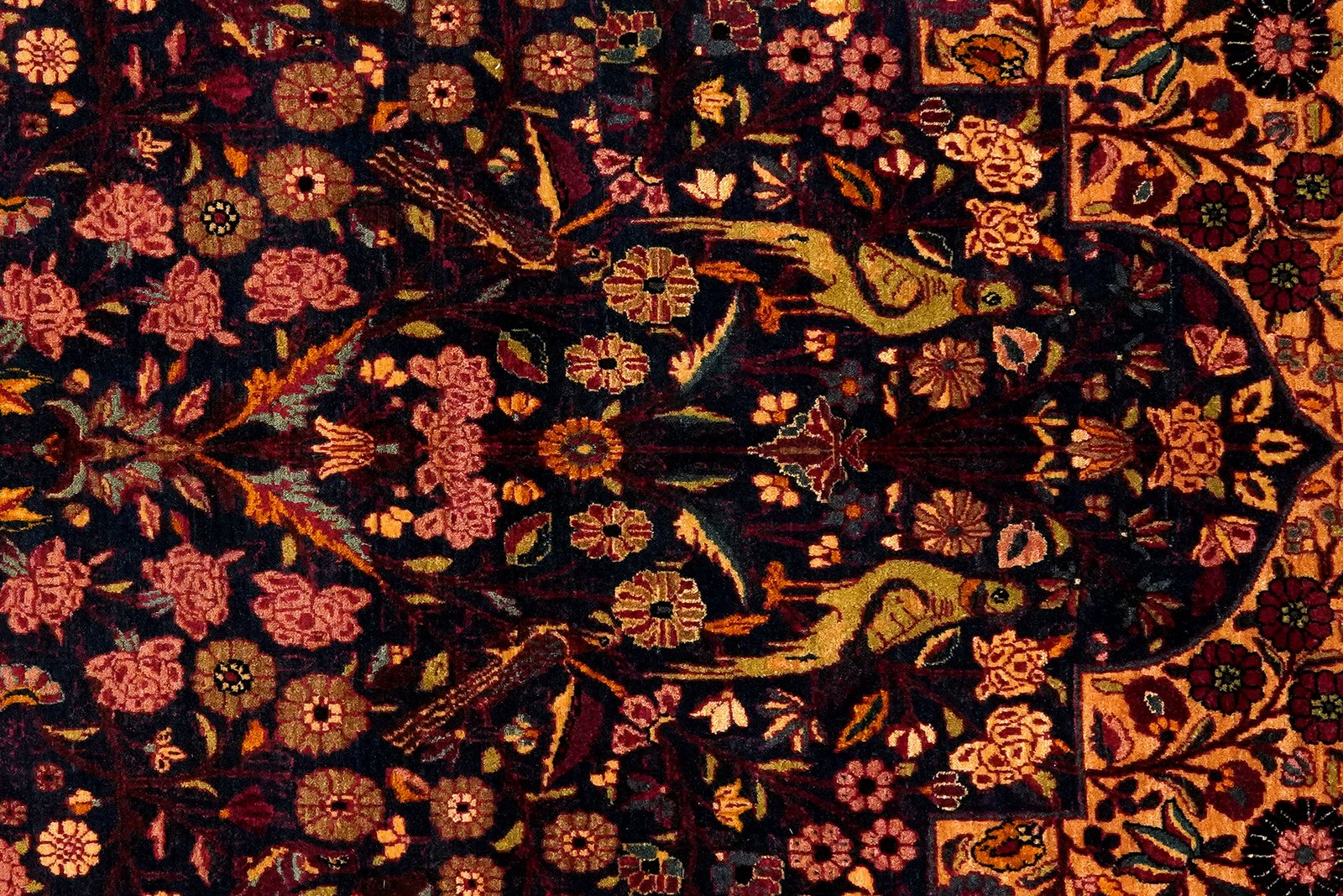 Teheran — Hand-knotted, 143x218 cm, Blue, 100% Virgin Wool | View 4