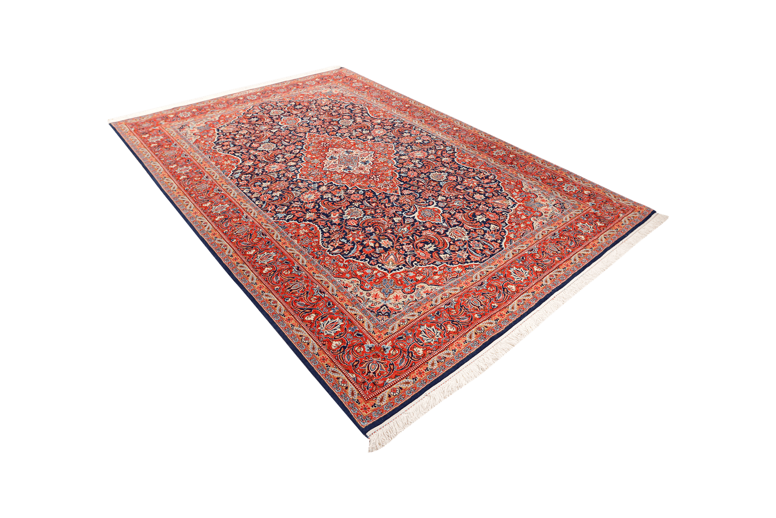 Ghazvin — Hand-knotted, 198x295 cm, Blue, 100% Virgin Wool | View 5