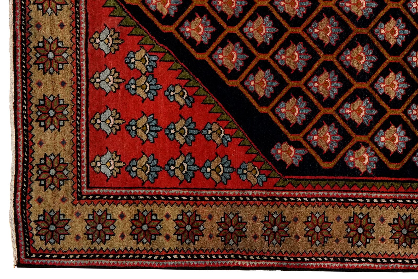 Nahavand — Hand-knotted, 137x193 cm, Blue, 100% Virgin Wool | View 3