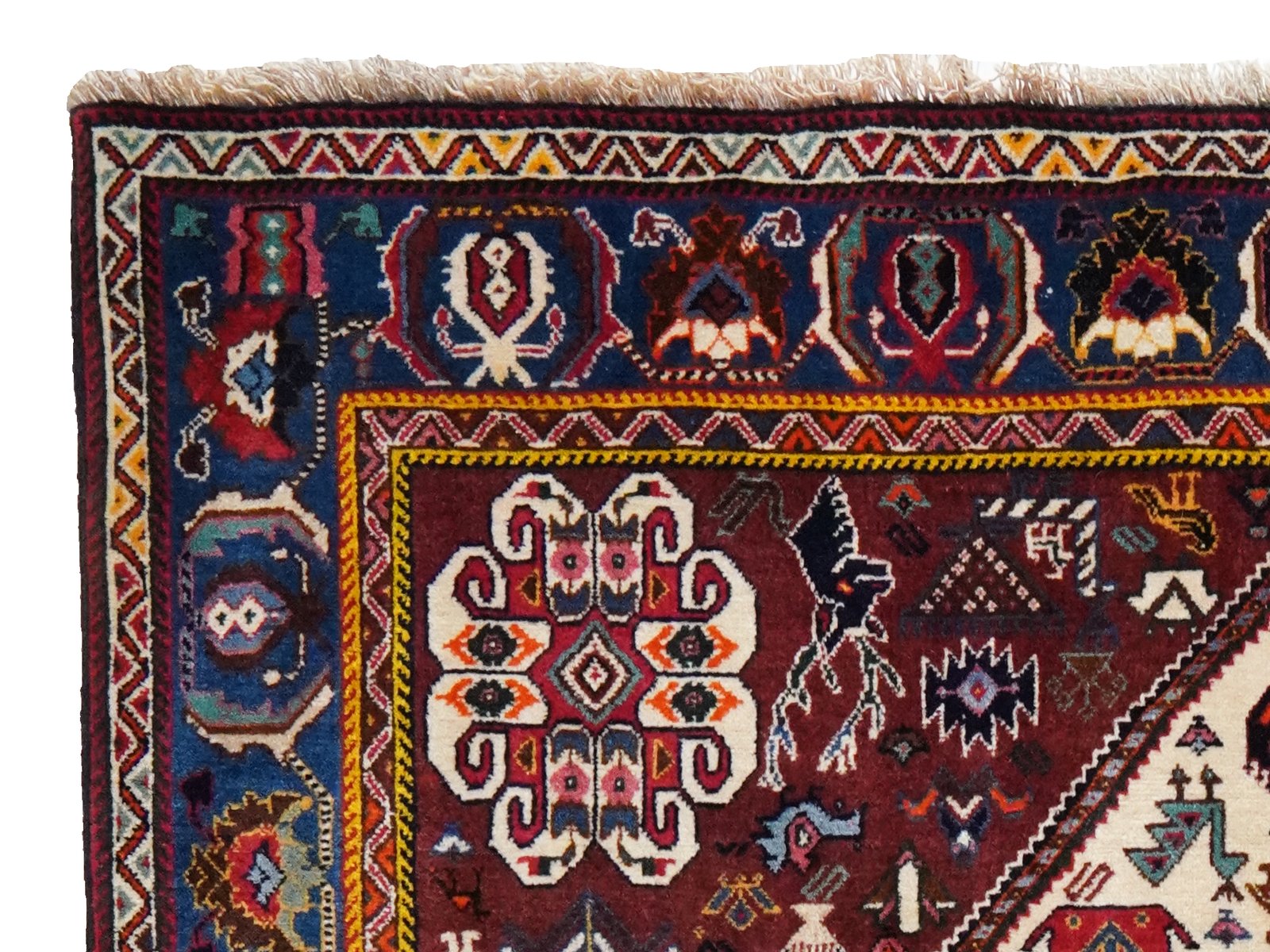 Kashkuli — Hand-knotted, 157x253 cm, Beige, 100% Virgin Wool | View 3