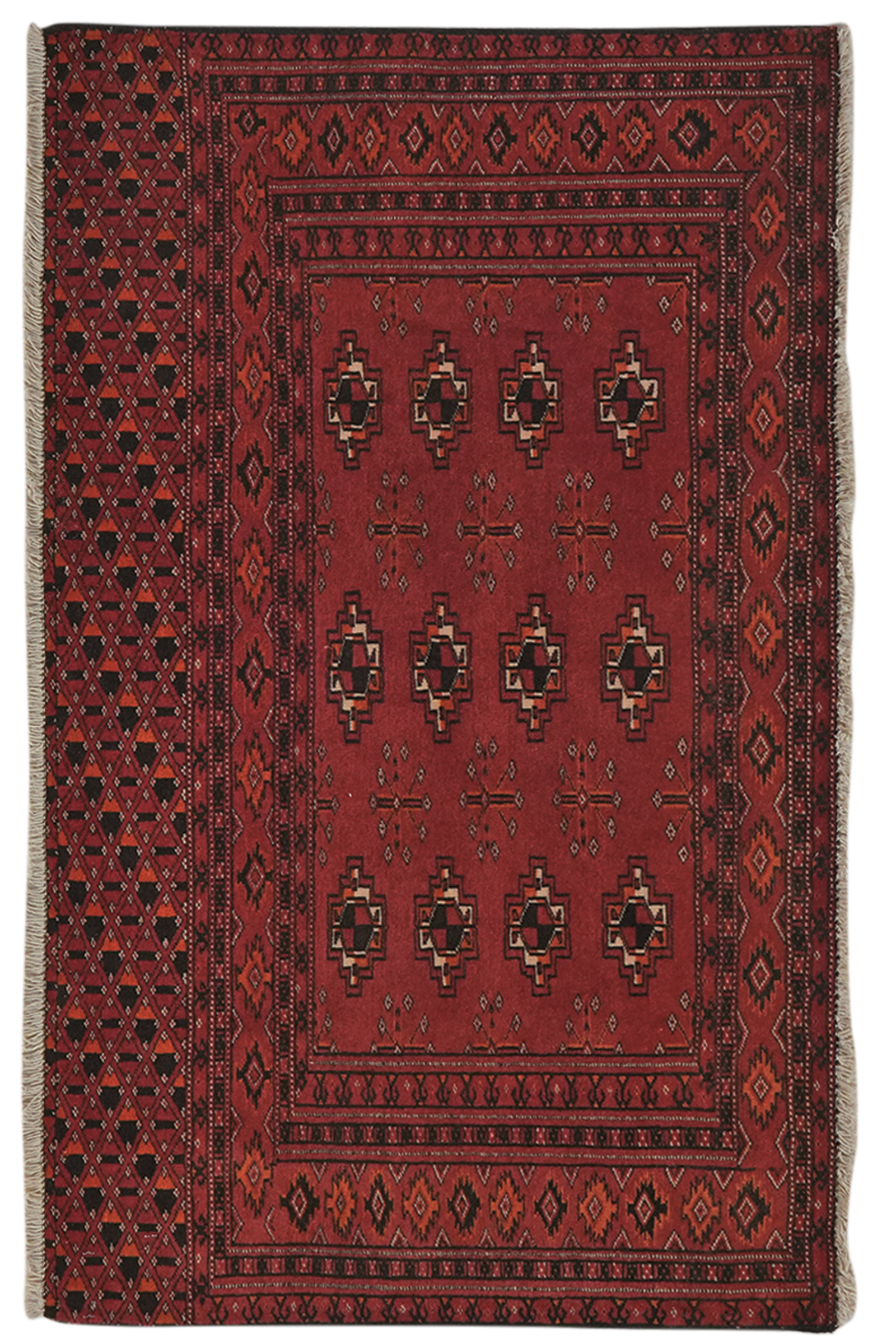 Belutch — Handgefertigt, 73x118 cm, Rot, 100% Virgin Wool | Main view