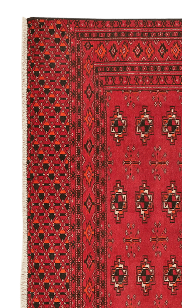 Belutch — Hand-knotted, 118x73 cm, Red, 100% Virgin Wool | View 3