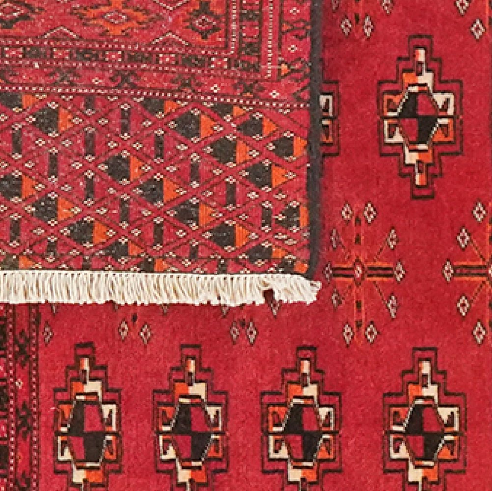 Belutch — Hand-knotted, 118x73 cm, Red, 100% Virgin Wool | View 6