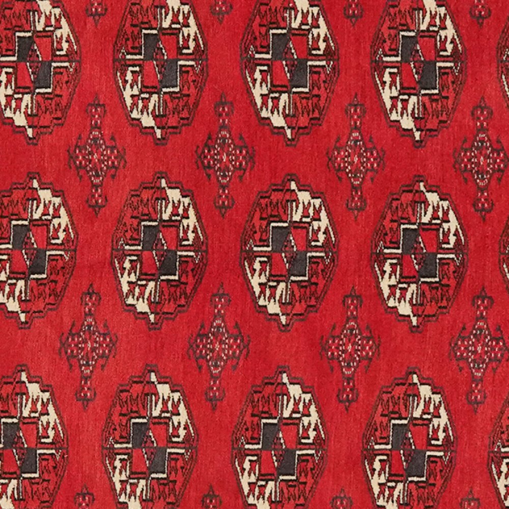 Turkman — Hand-knotted, 115x165 cm, Red, 100% Virgin Wool | View 4