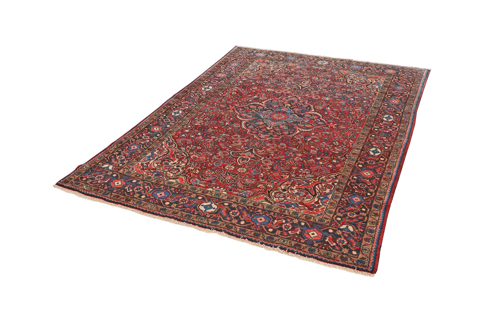 Bourtchalou — Hand-knotted, 145x203 cm, Red, 100% Virgin Wool | View 5
