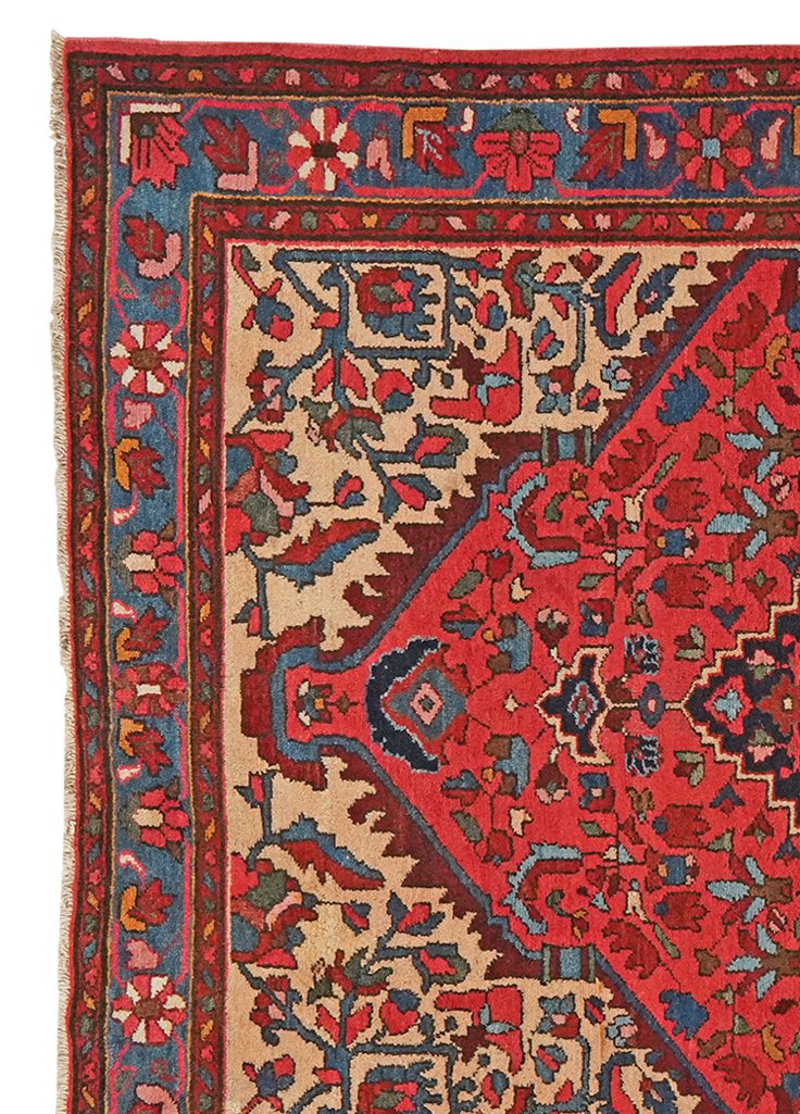 Mehreban — Hand-knotted, 139x205 cm, Red, 100% Virgin Wool | View 3